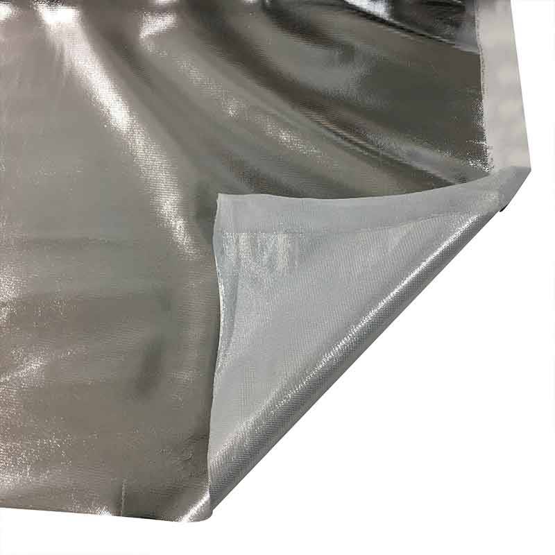 Tissu laminé spécial en argent
