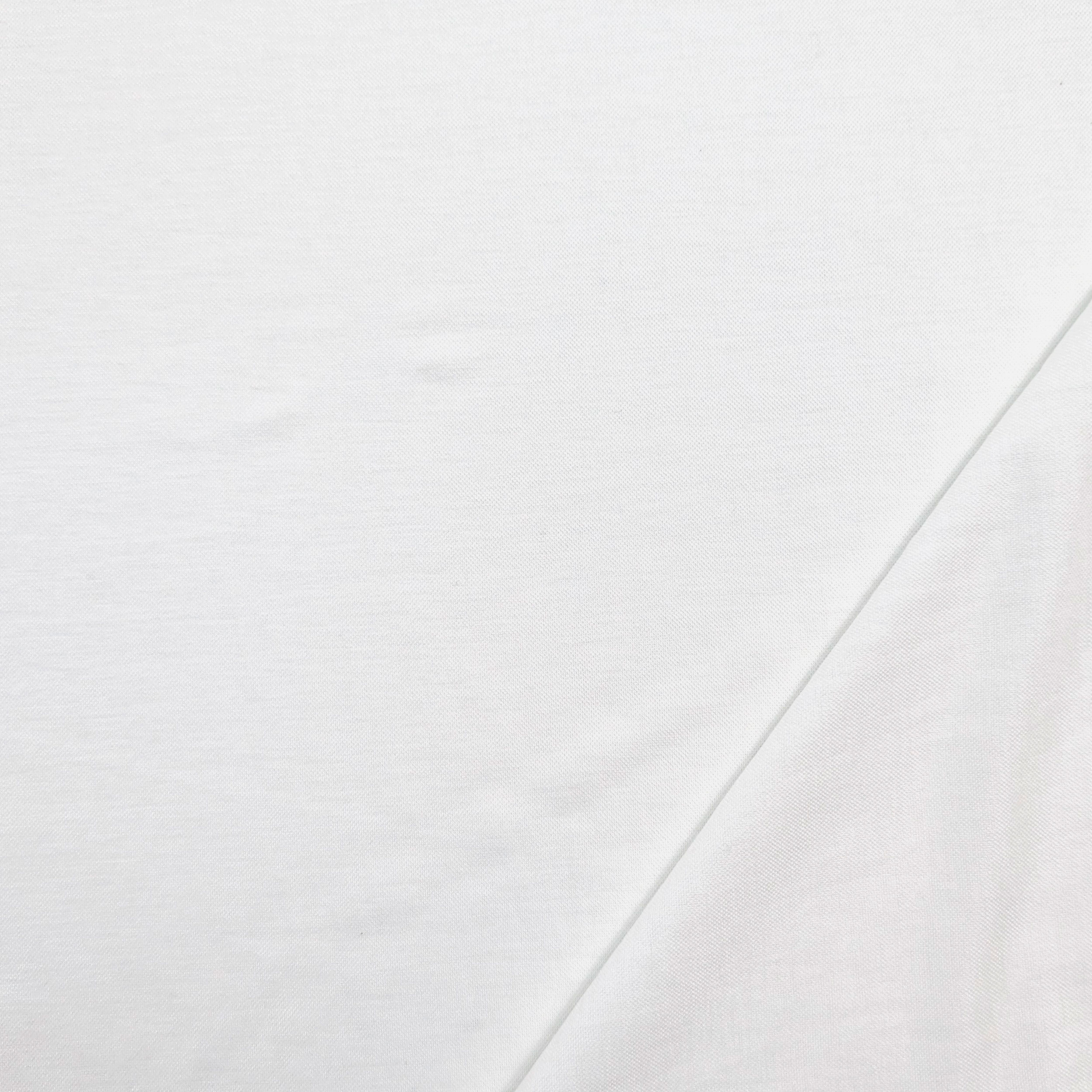 White Silk-Effect Washed Jersey Image