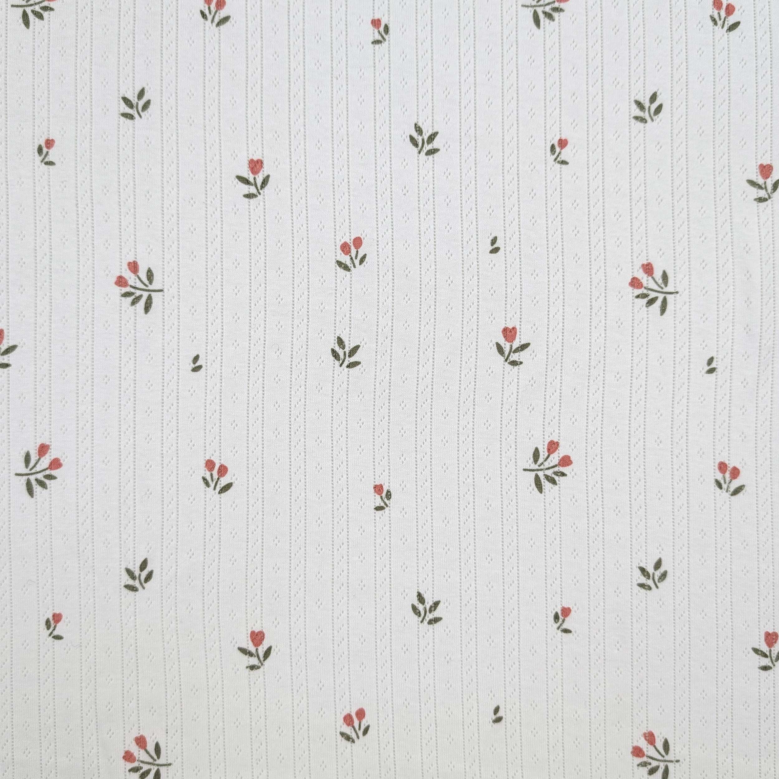 Tulips pure cotton openwork jersey Image