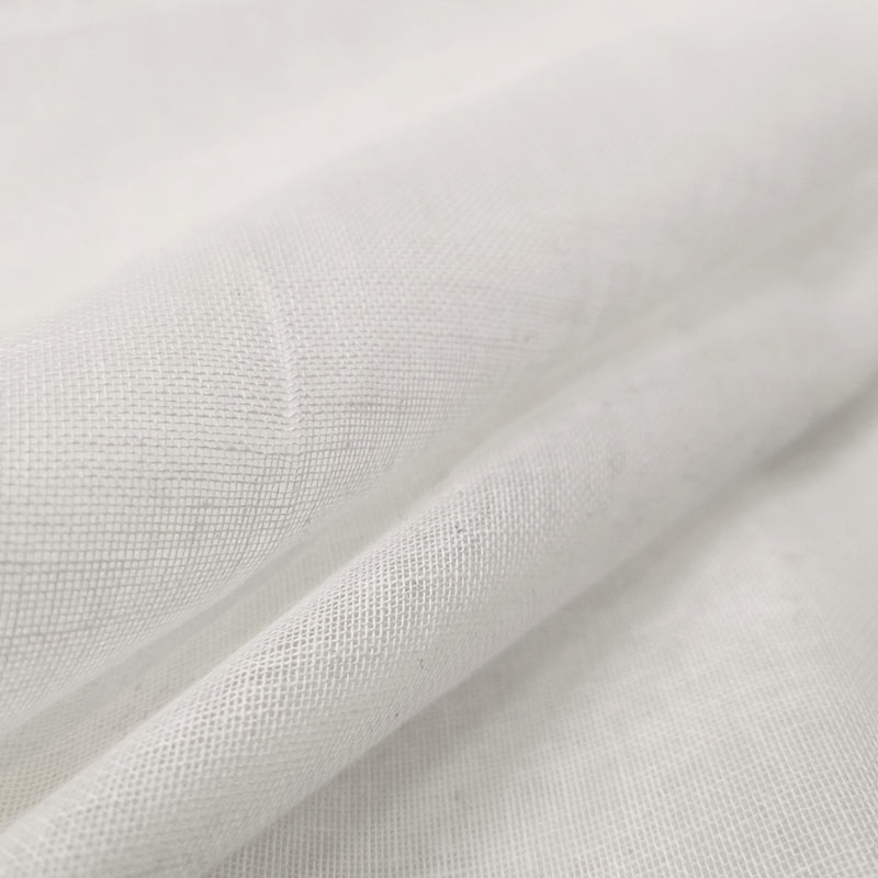 Tissu de gaze de coton découpé blanc 200x150 cm Image