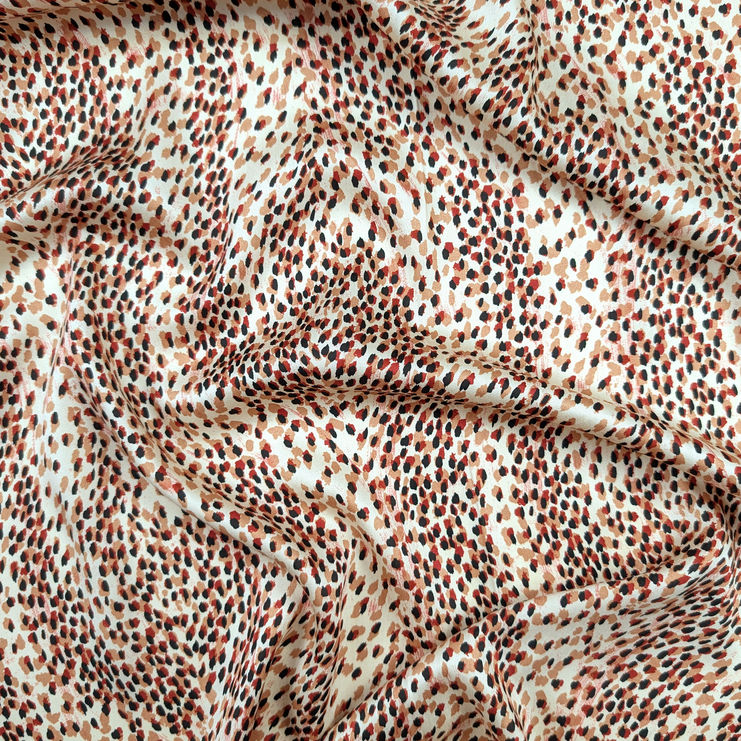 Abstract Maculated Rasatello Red Image