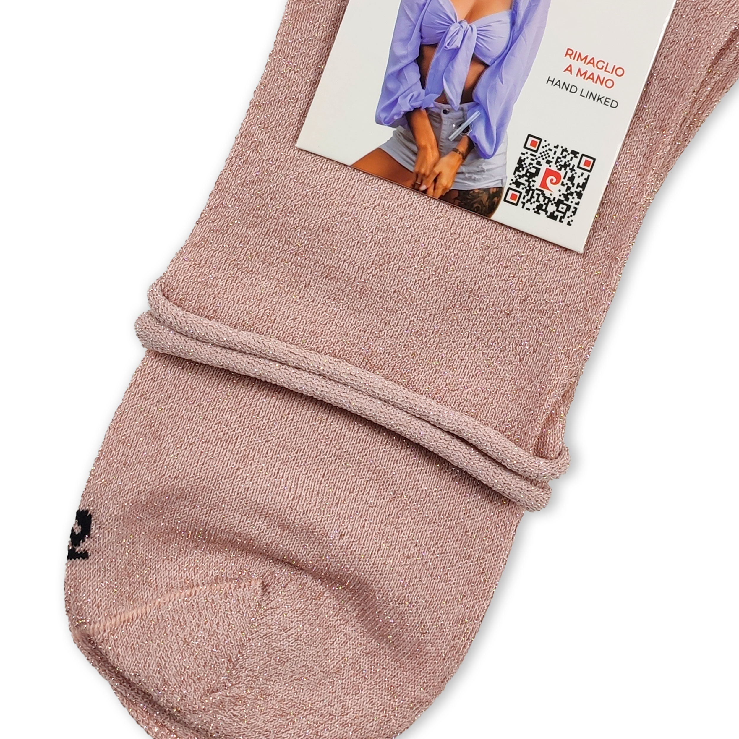 Lurex short socks without elastic Image