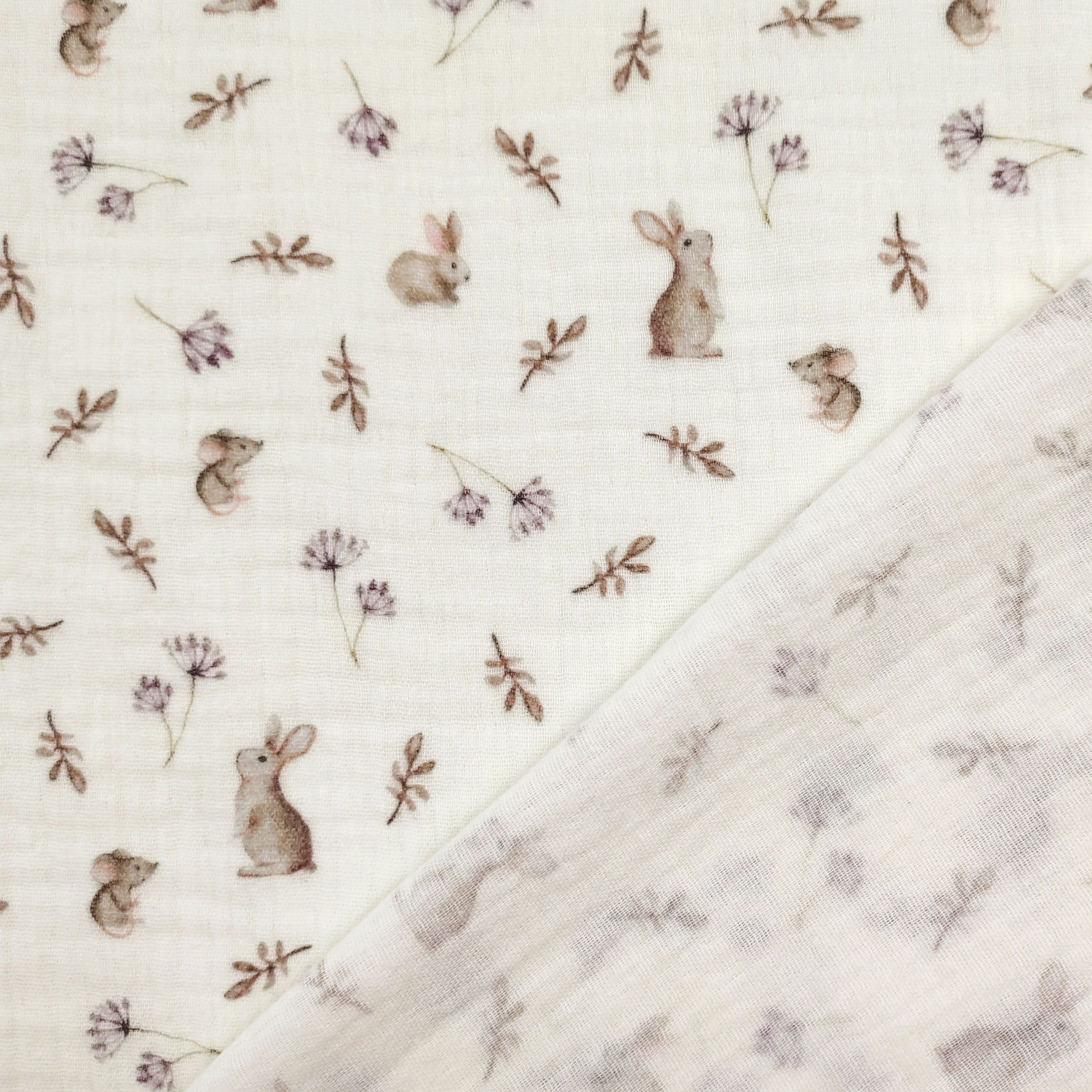 Cotton Muslin Bunnies Image