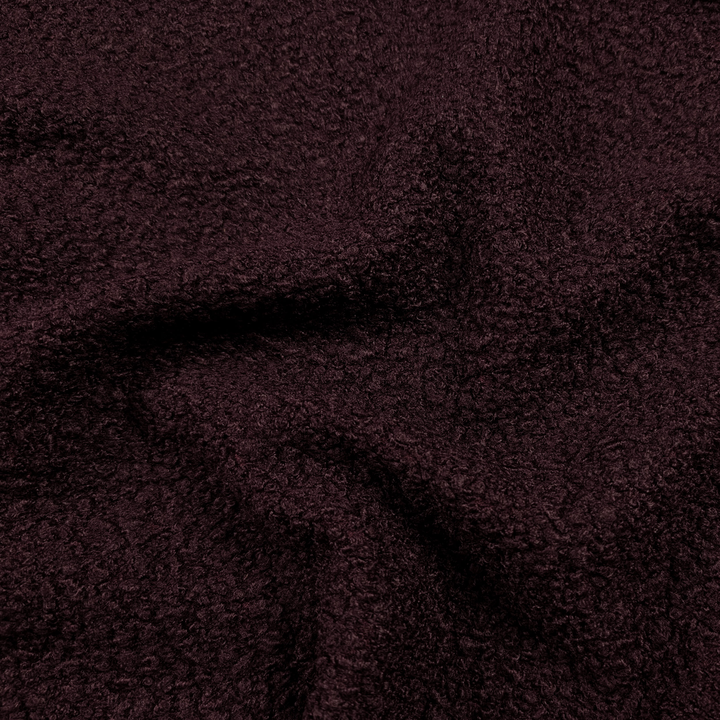 Bordeaux Dyed Bouclè Coat Image