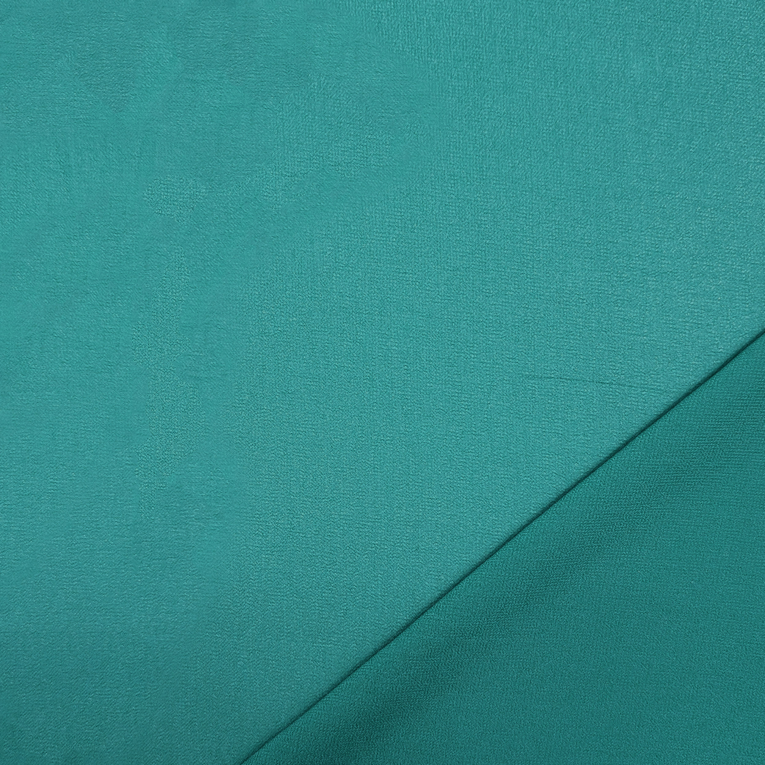 Georgette Solid Colour Peacock Image