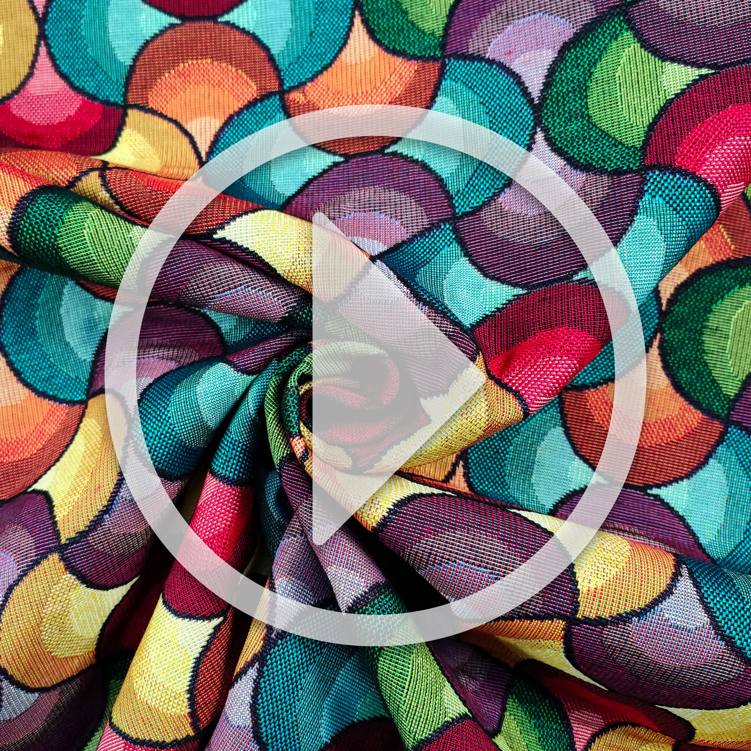 Gobelin Fantasy Geometries Optical Coloured Image