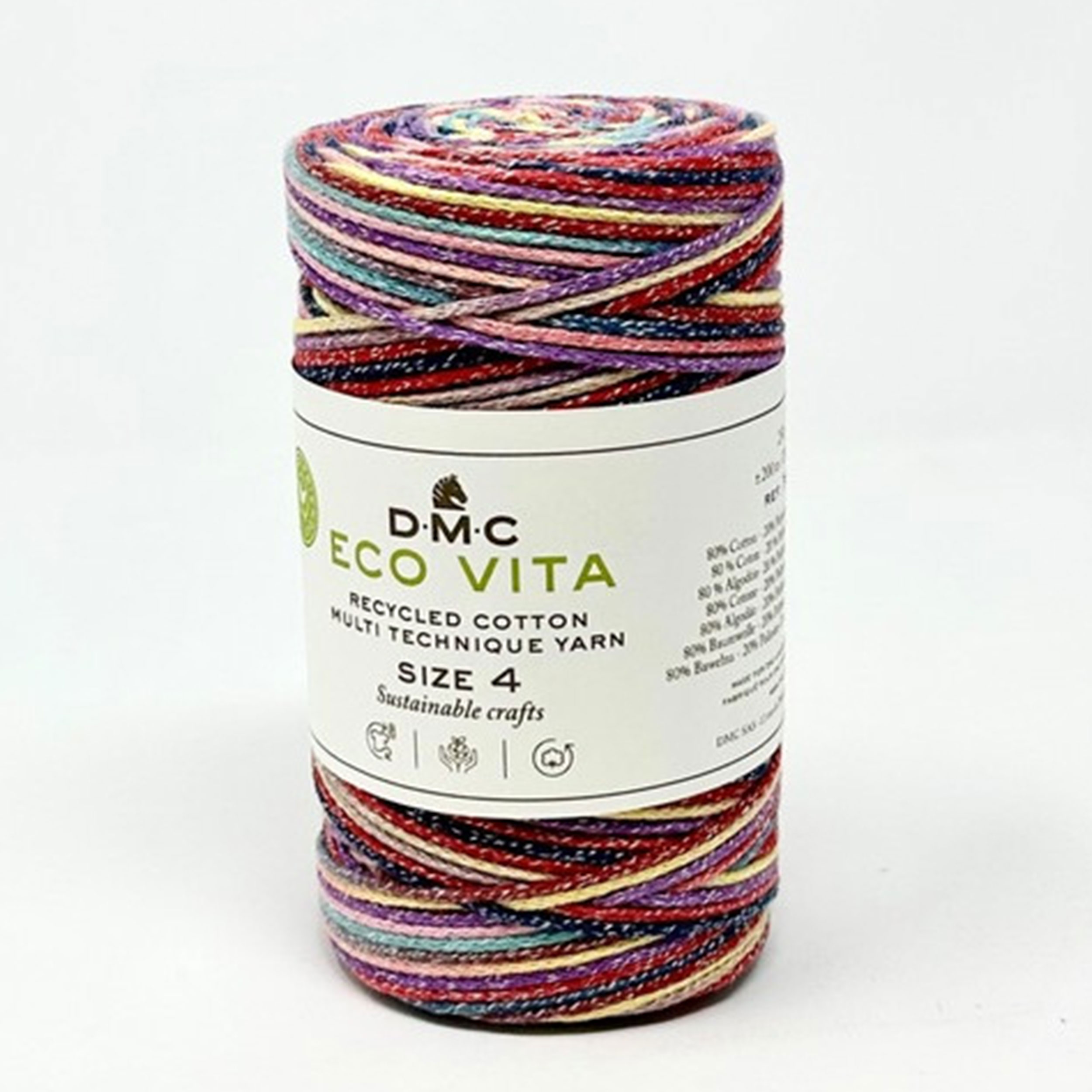 DMC Multitecnica Eco Vita Yarn Size 4 Multicolour Image