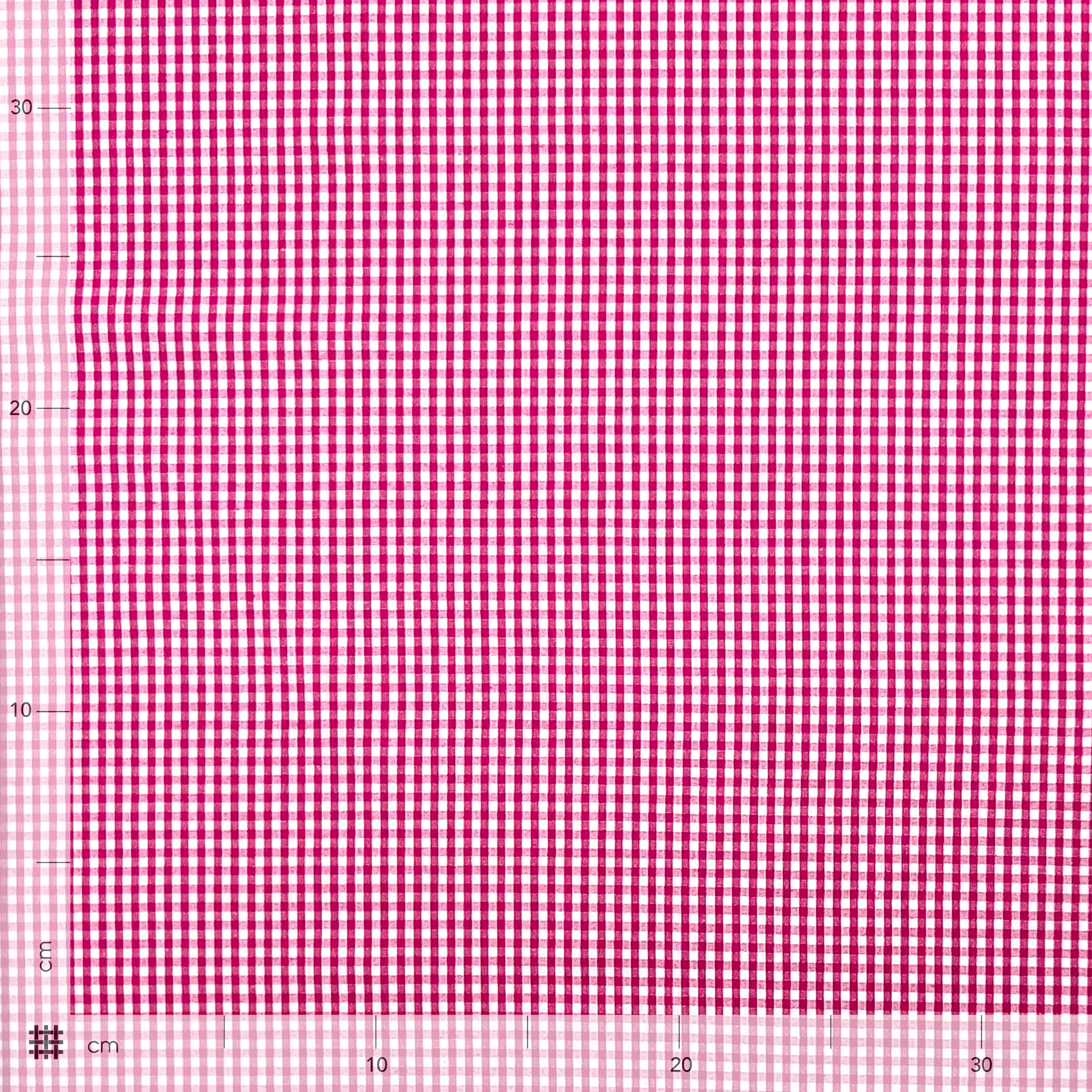 Quadrettini Fuxia Shirting Cotton Image
