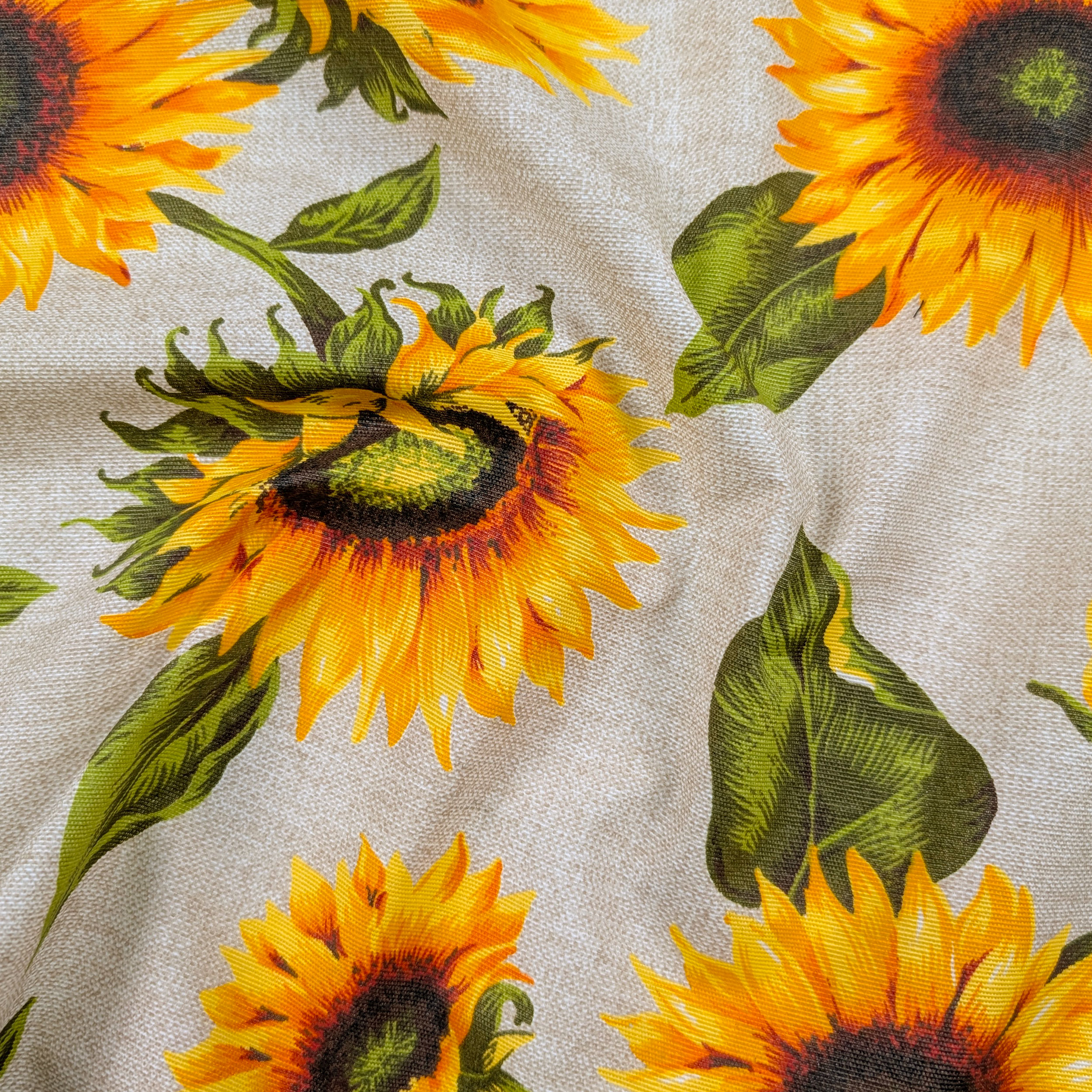 Fabric for Sunflowers Resin Tablecloth Image