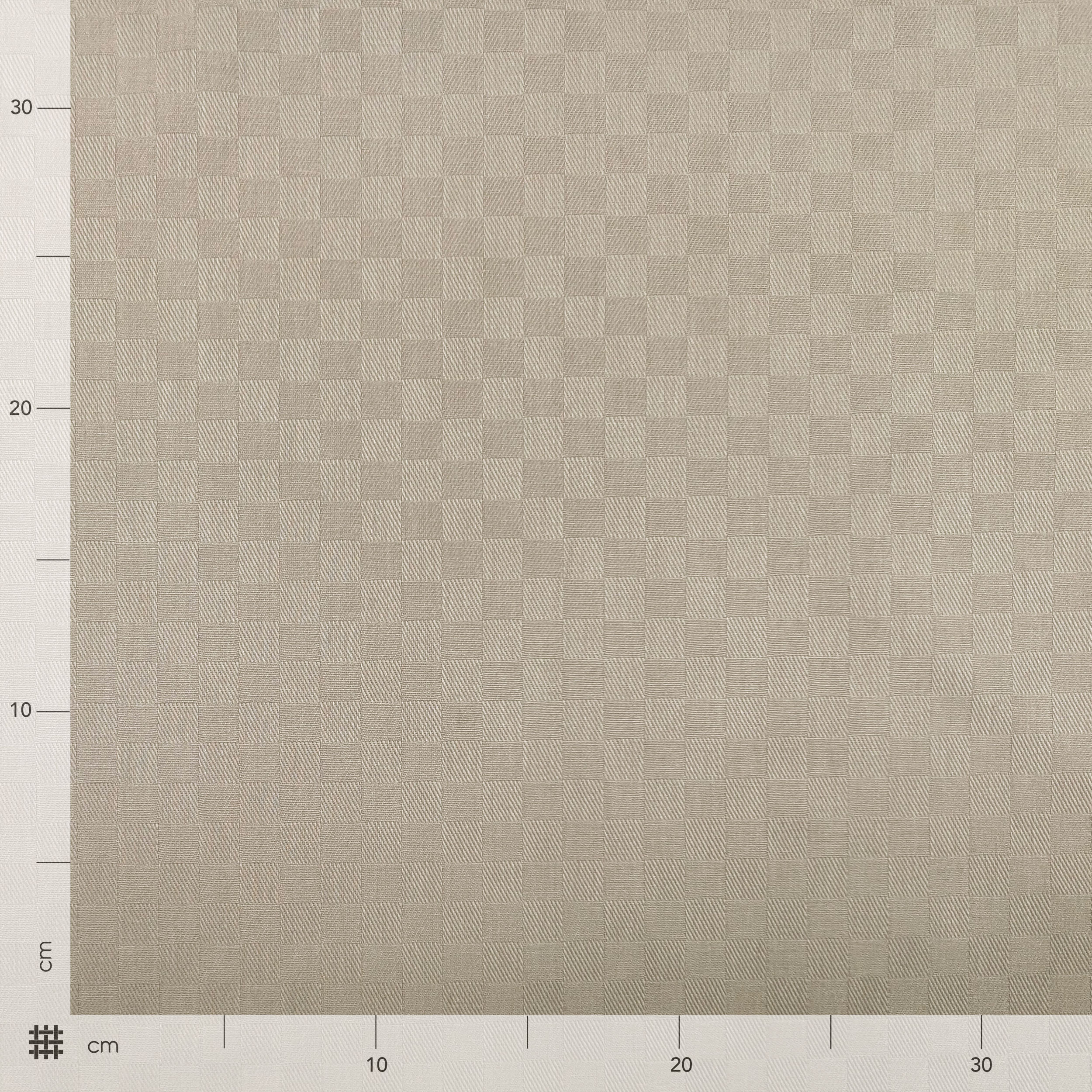 Cutout Fabric Damina Dyed In Thread For Tablecloth Beige 120x180 cm Image