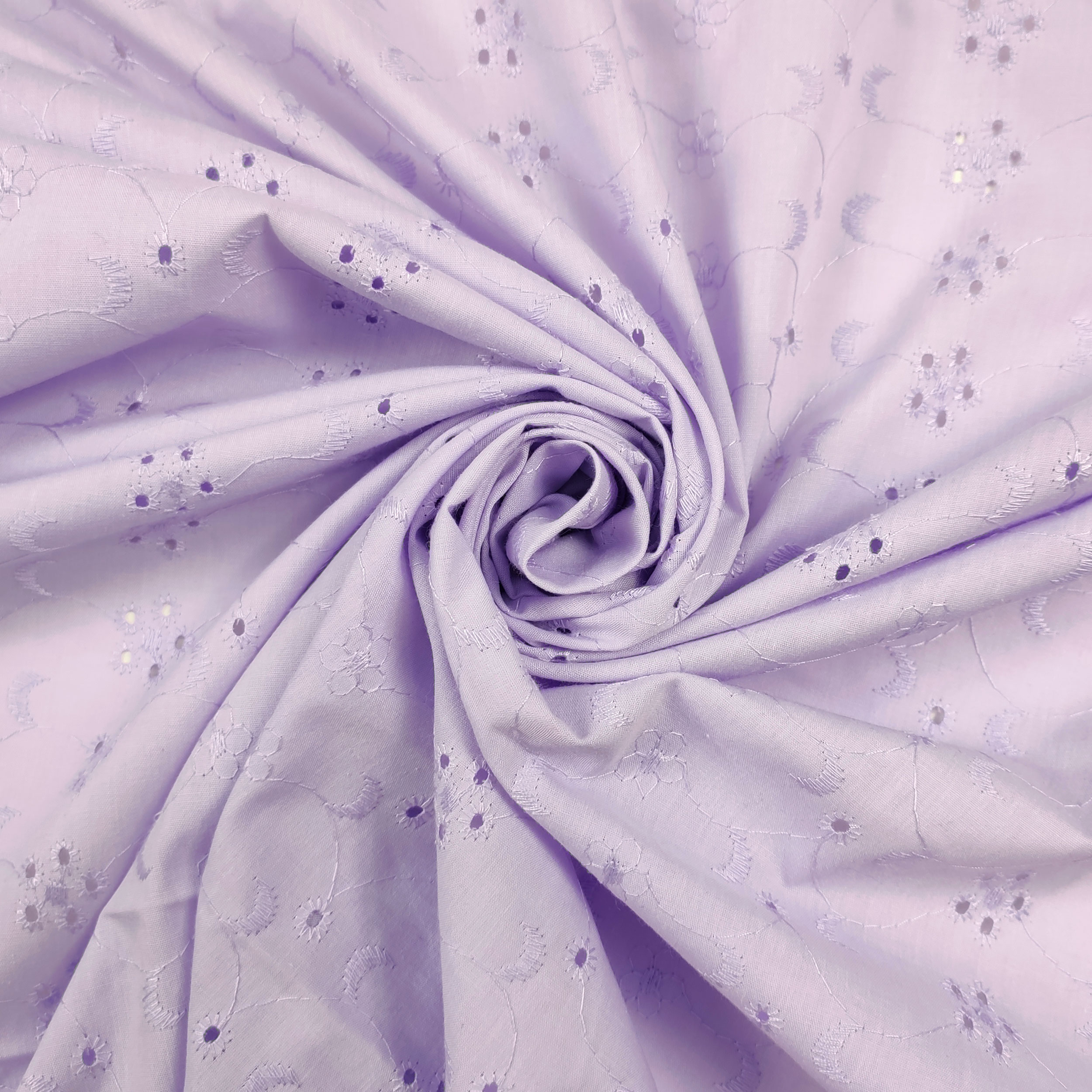 Tissu Sangallo festonné de couleur unie Image