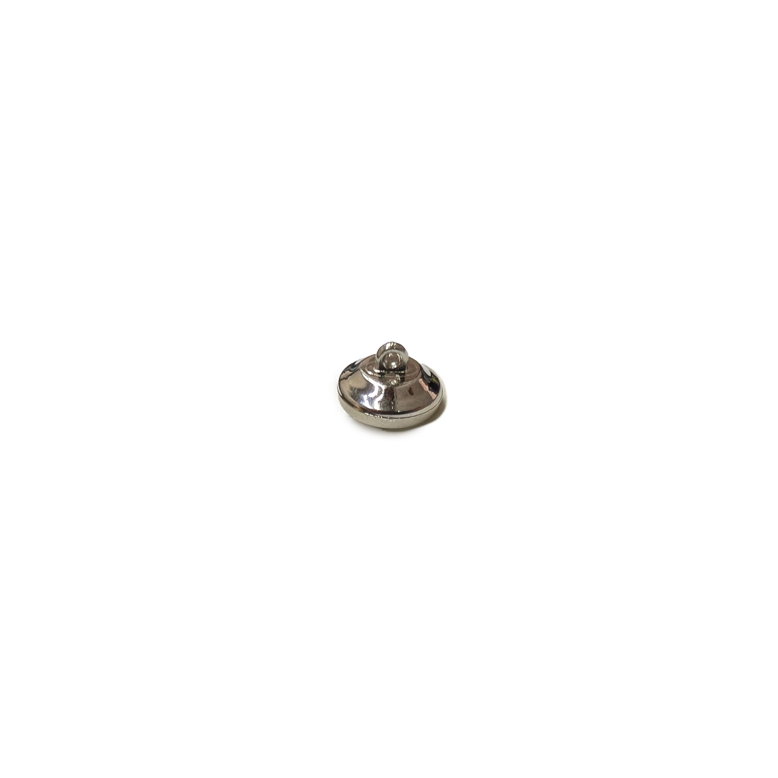 Silver-plated button with Swarovsky Stone Image