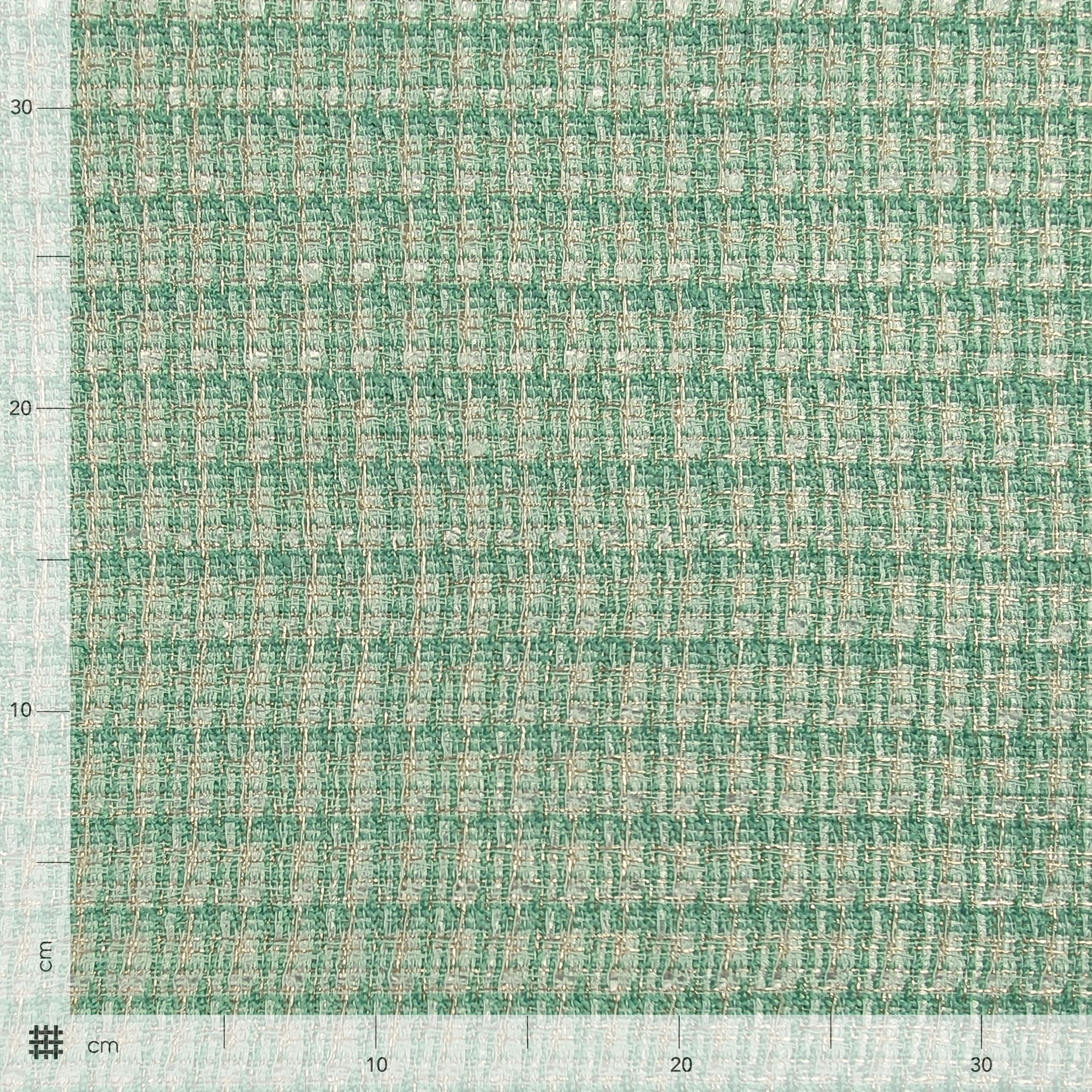 Tweed Vert Menthe Lurex