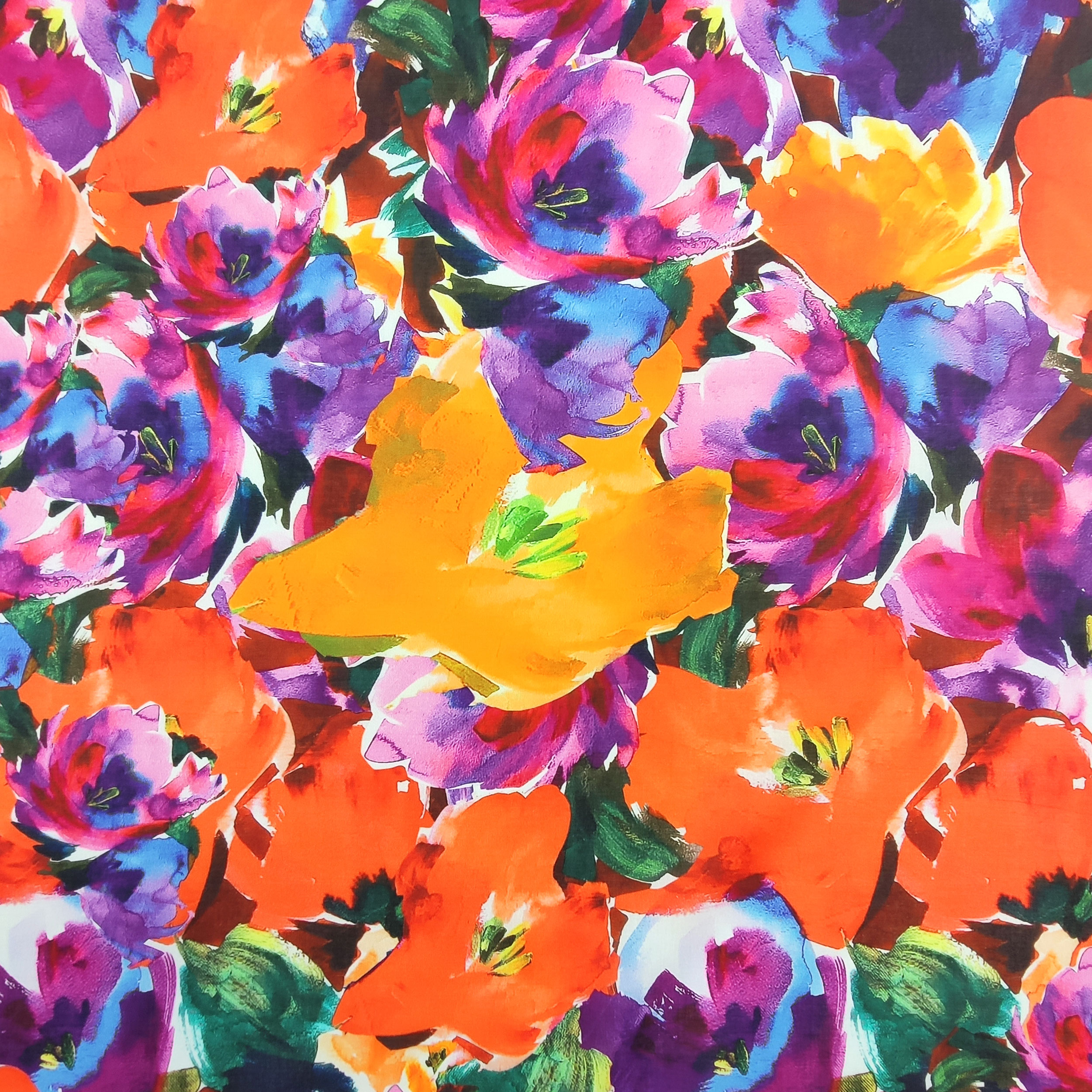 Cotton Muslin Flowers Fashion