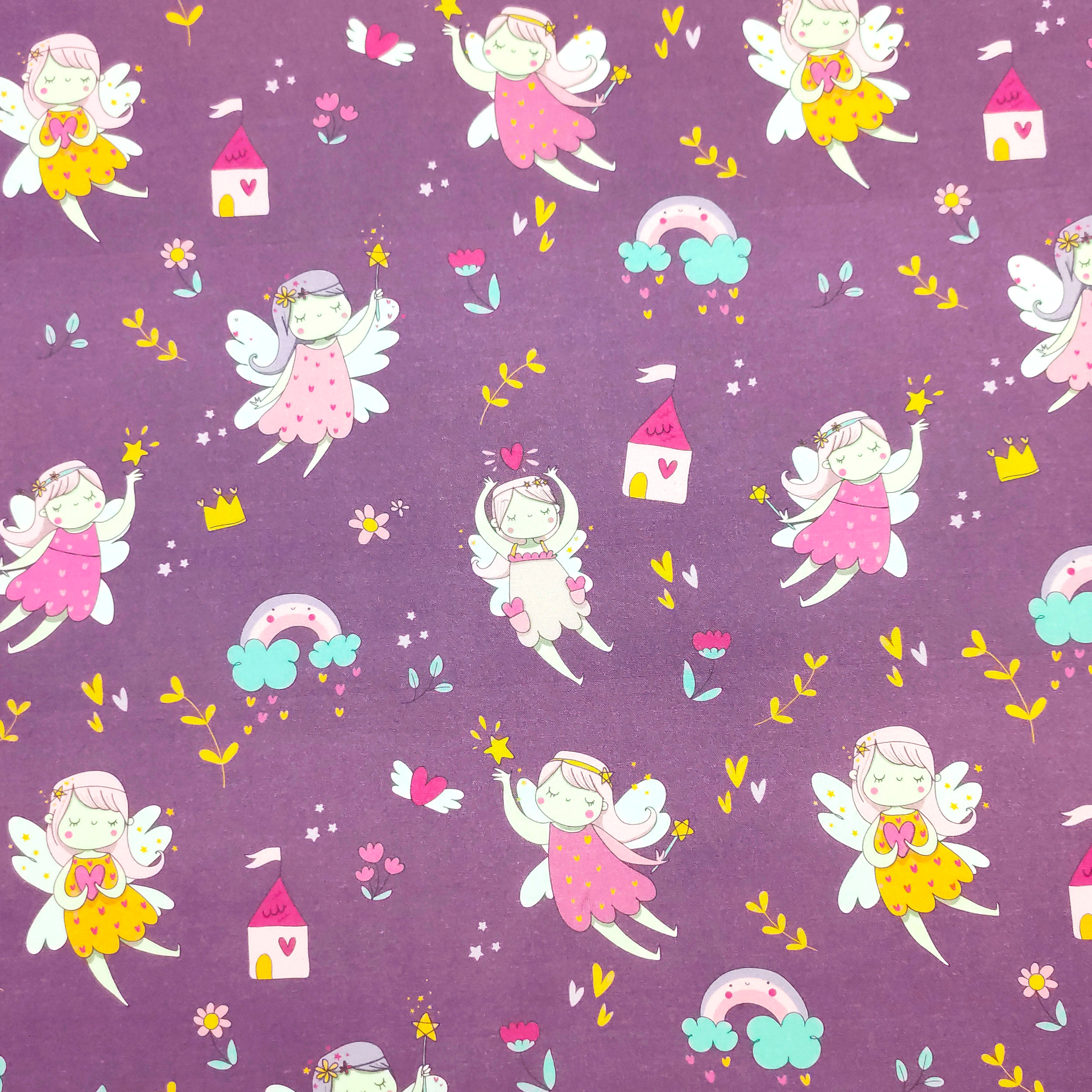 Cotton Fairy Large Lilac Background - Panini Fabrics
