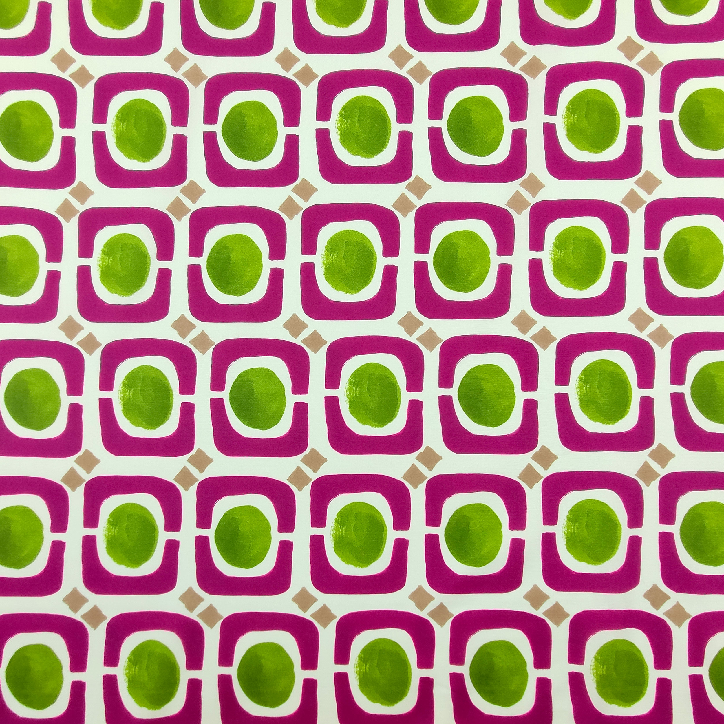 Cotton Fantasy Optical Orchid und Acid Green