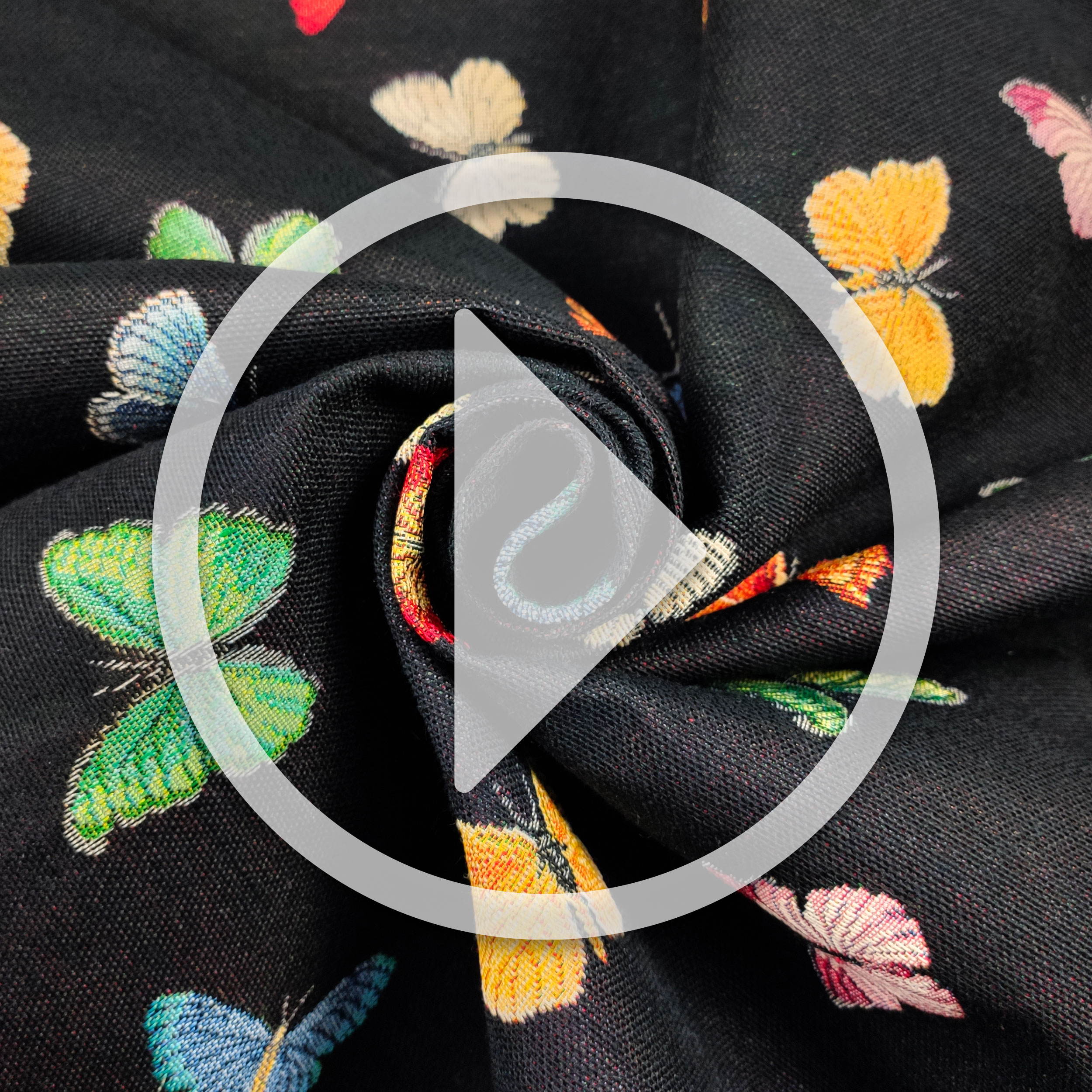 Tissu Gobelin Papillons colorés Image