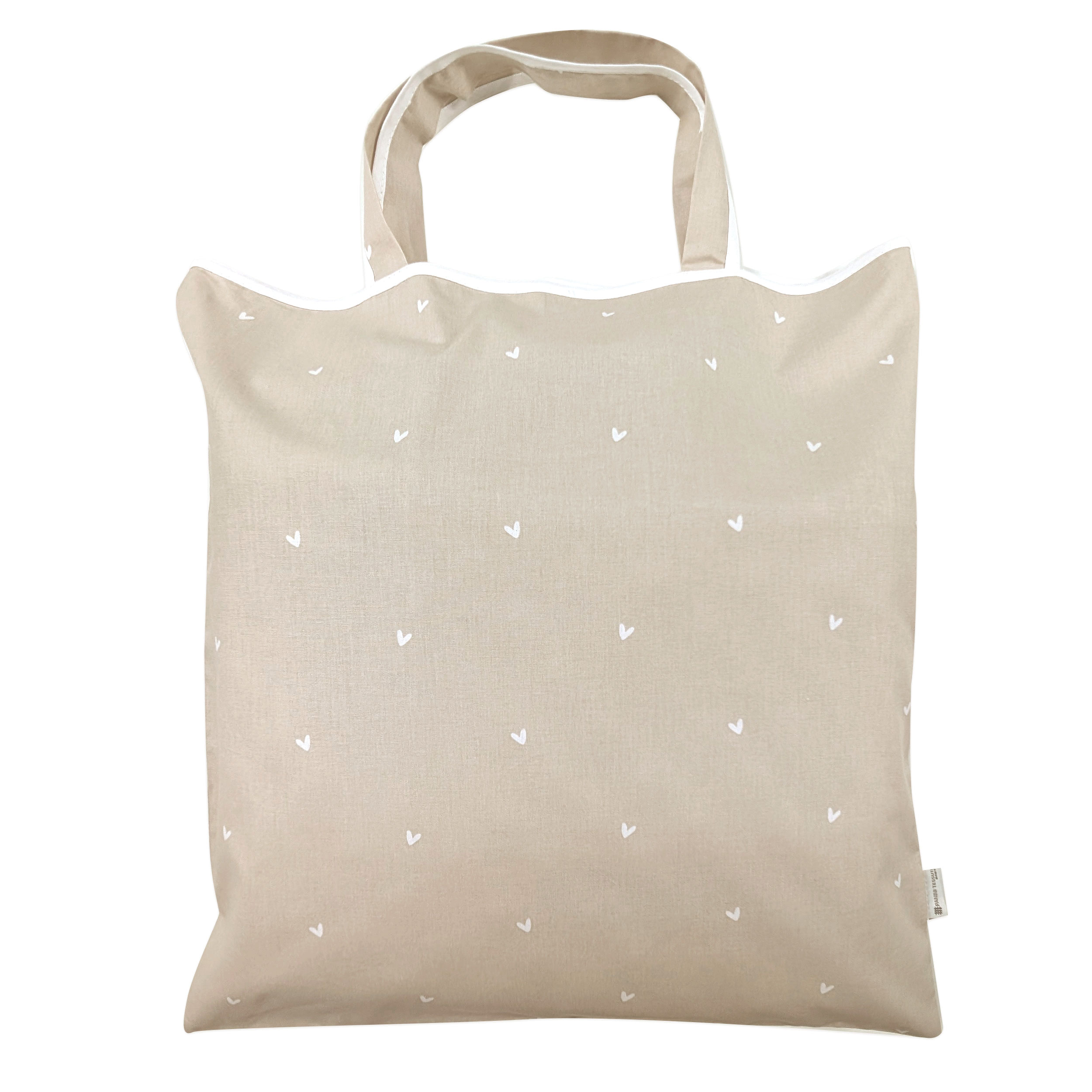 Sleeping Bag Bag Hearts Background Beige Image