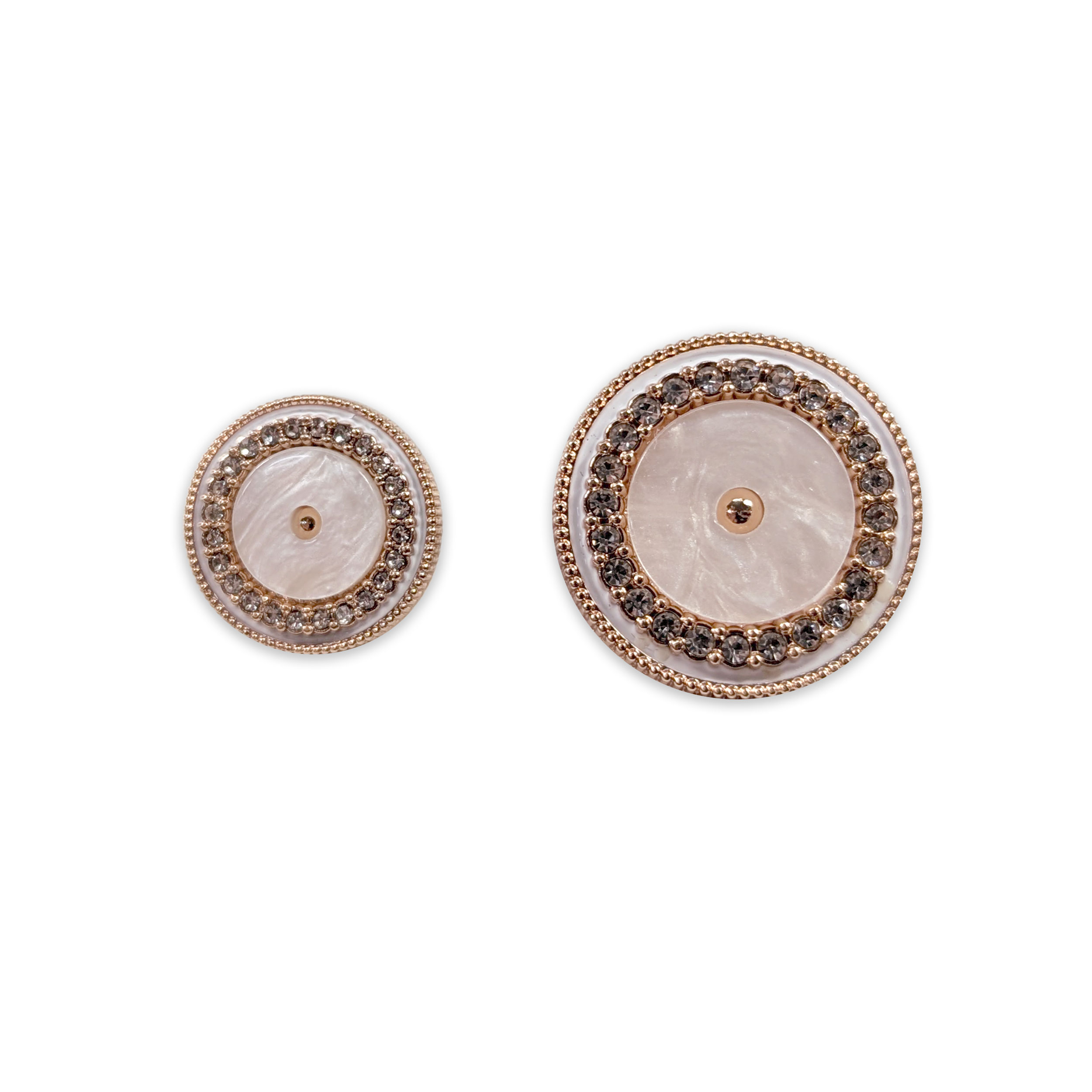 Rose Gold Rhinestone Button Image