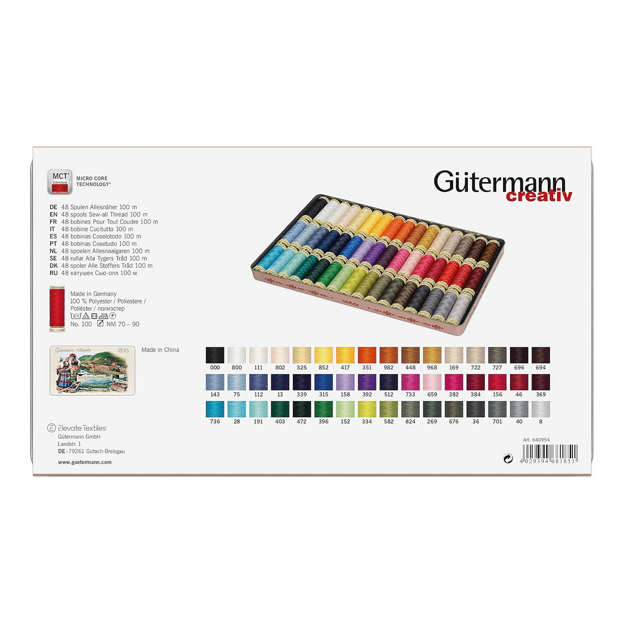 Gutermann Box Nostalgia 1895 Sewing 100 m Image