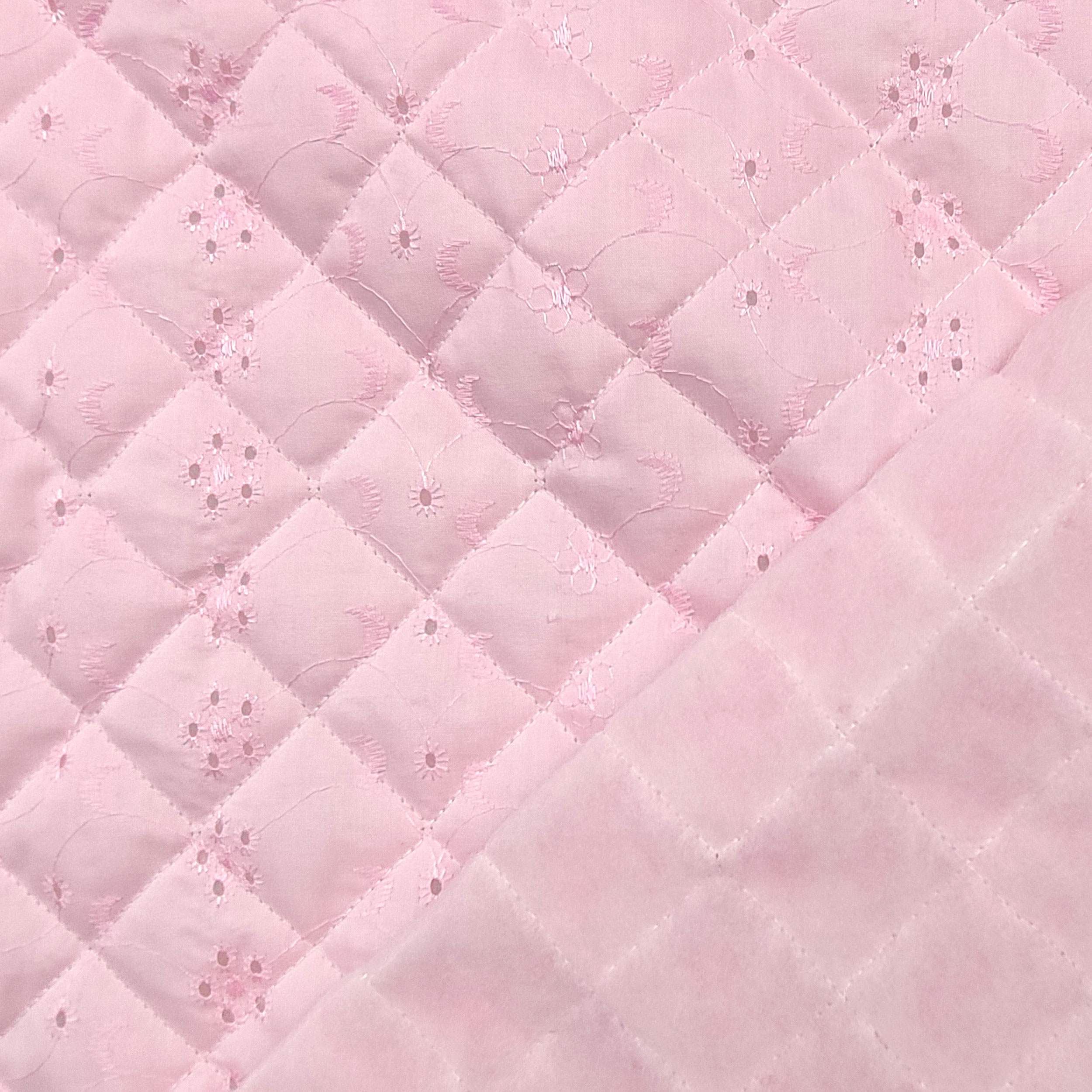 Fabric Quilt Sangallo Rosa Retro Ovatta Image
