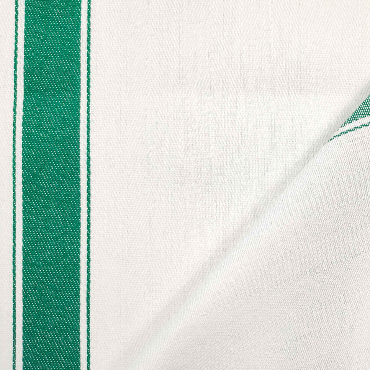 Tissu pour essuie-tout double bord large vert Image