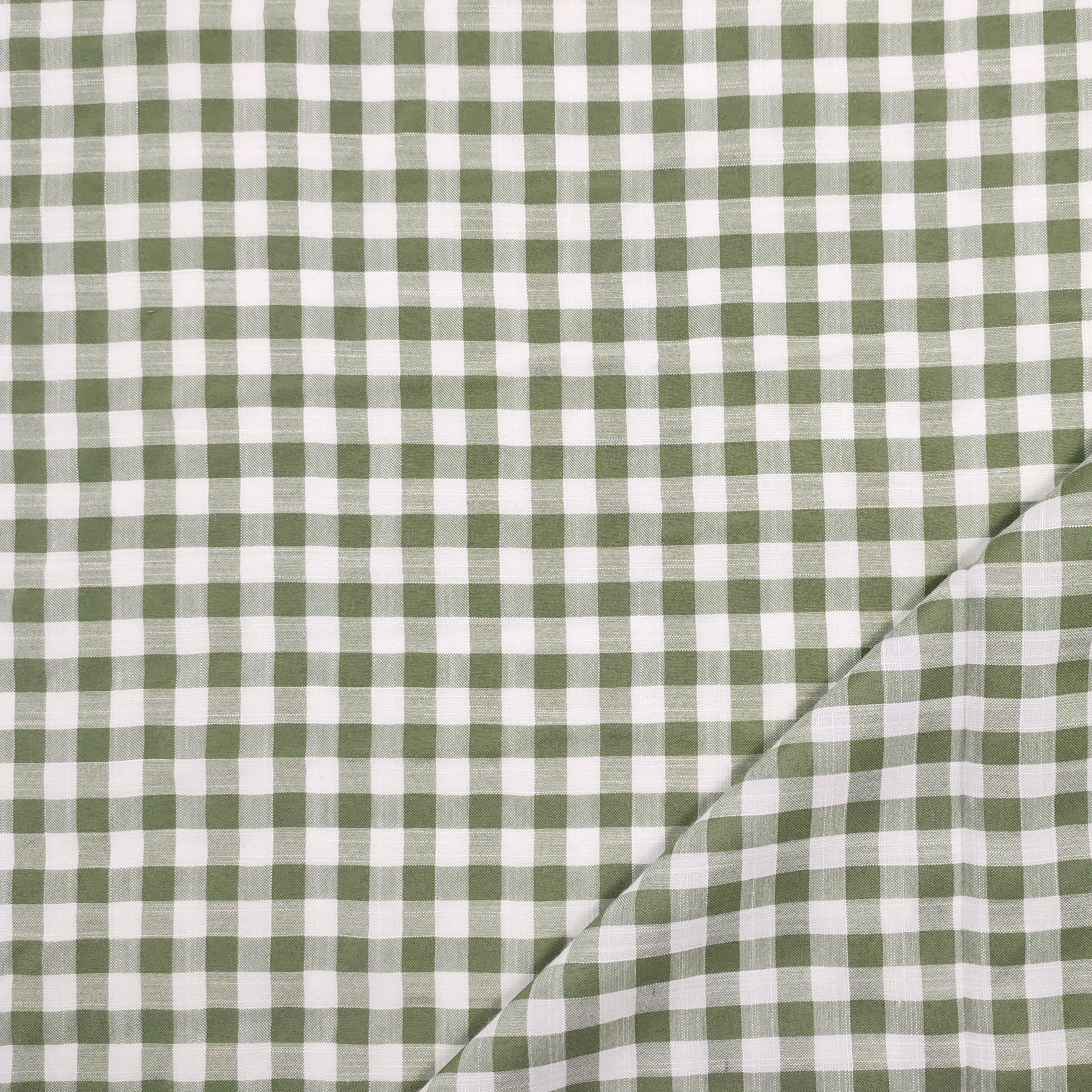 Viskose Setata Fashion Check Salbei