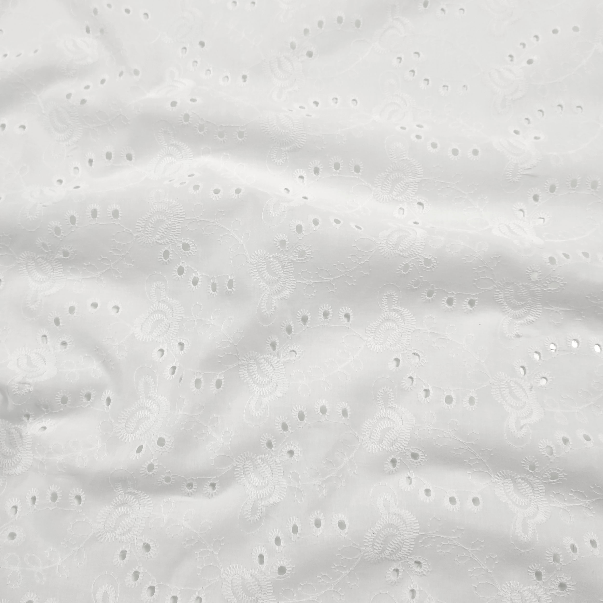 White Cotton Sangallo Roselline