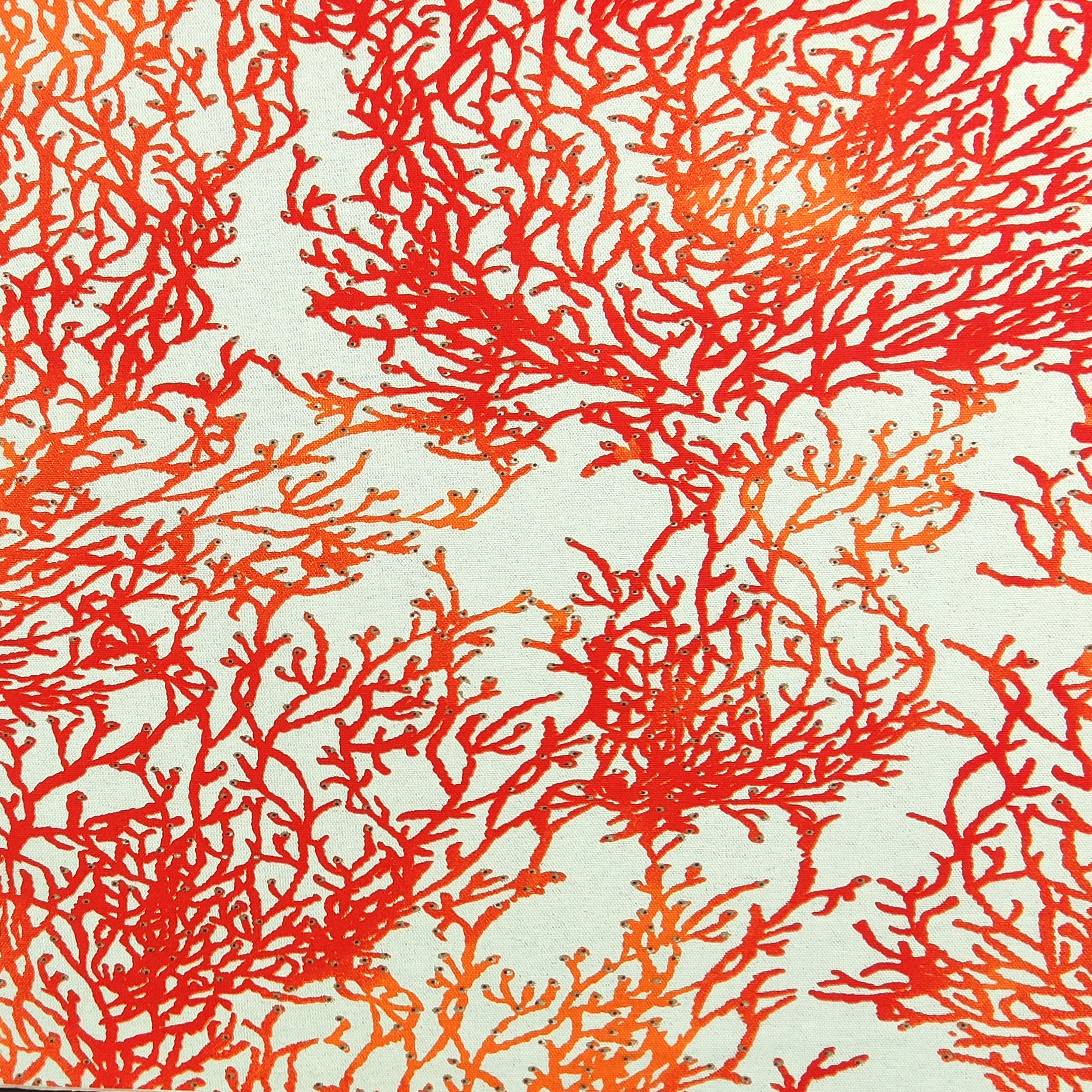Rote Koralle Stoff Natur