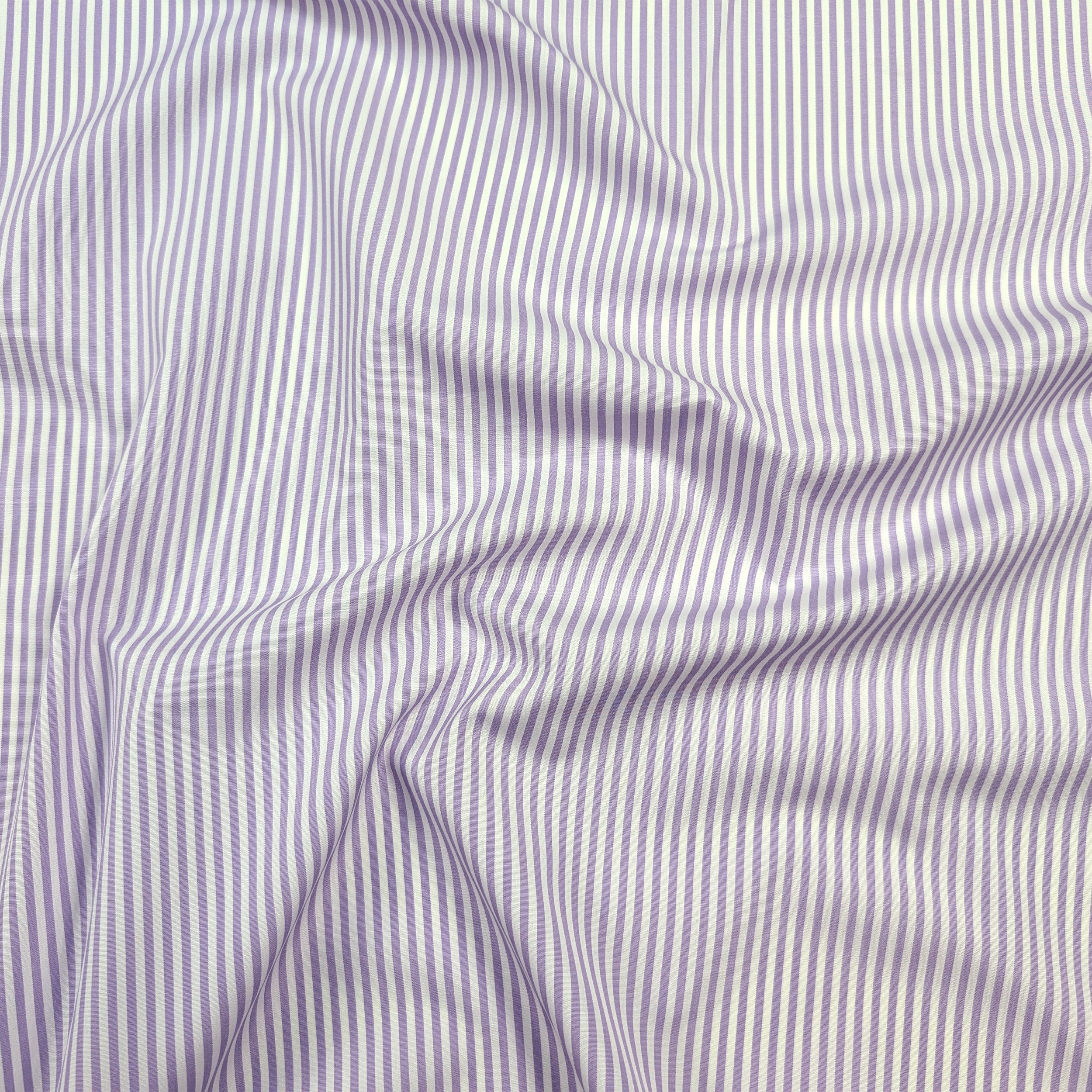 Cotton for Shirting Lilac Stripes Image