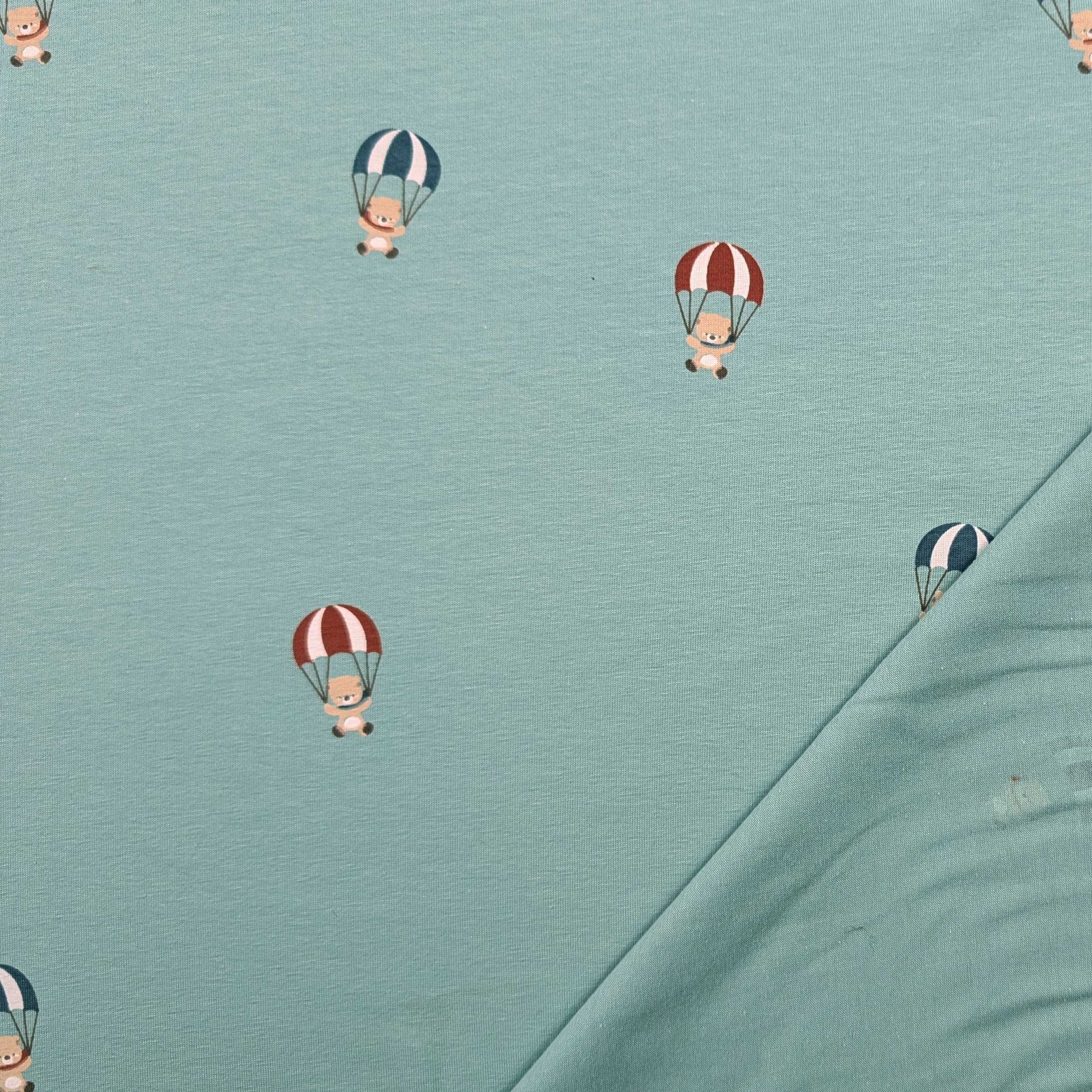 Jersey Cotton Parachute Bears Image