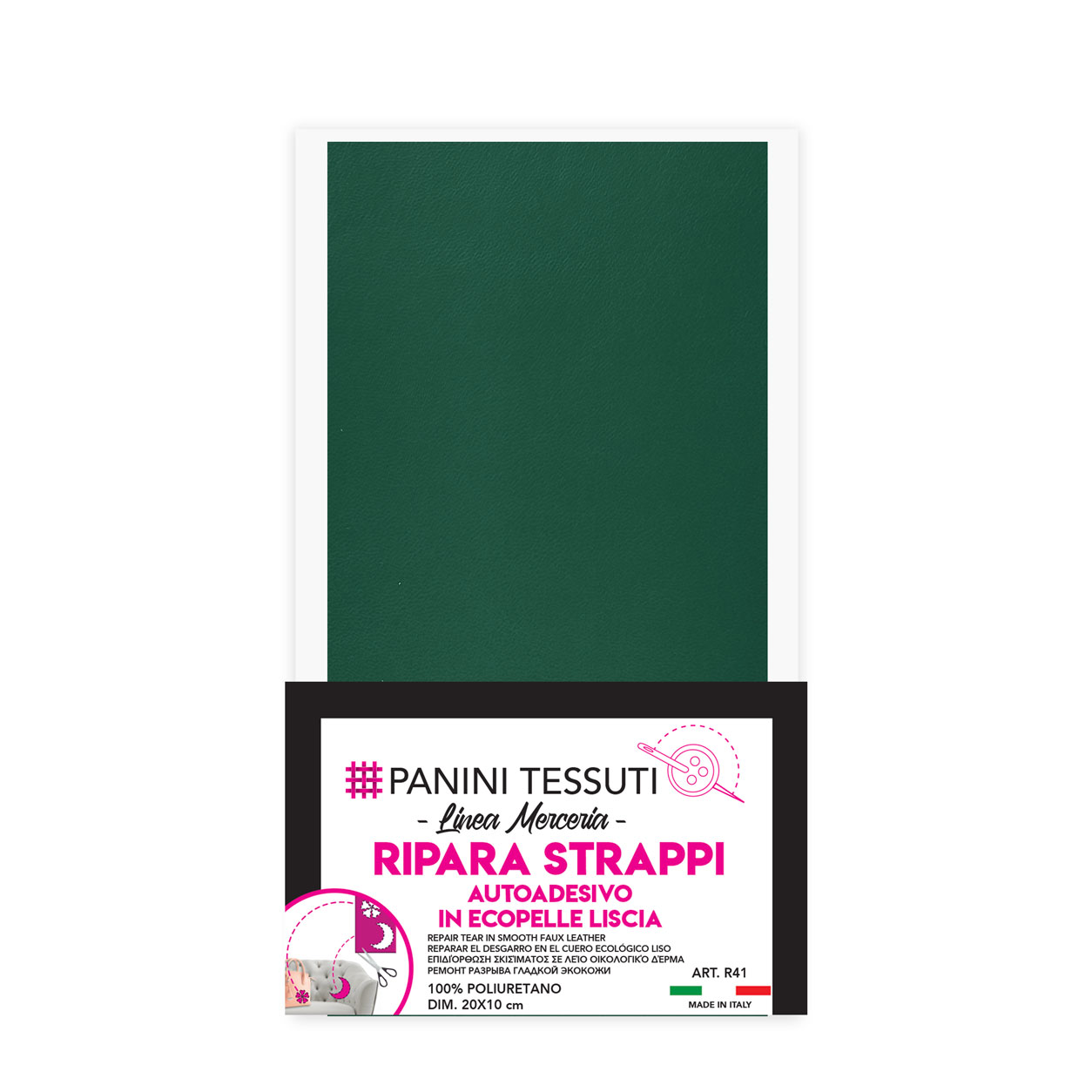 ripara-strappo-autoadesivo-ecopelle-liscia-verde 2