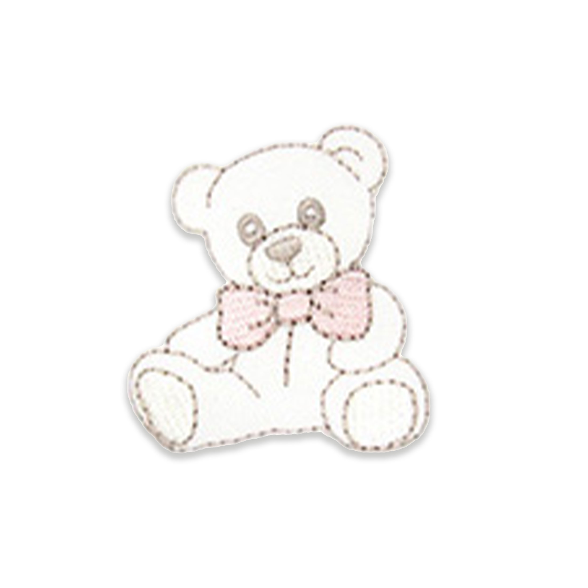 Thermoadhesive application White Papillon Pink Bear Image