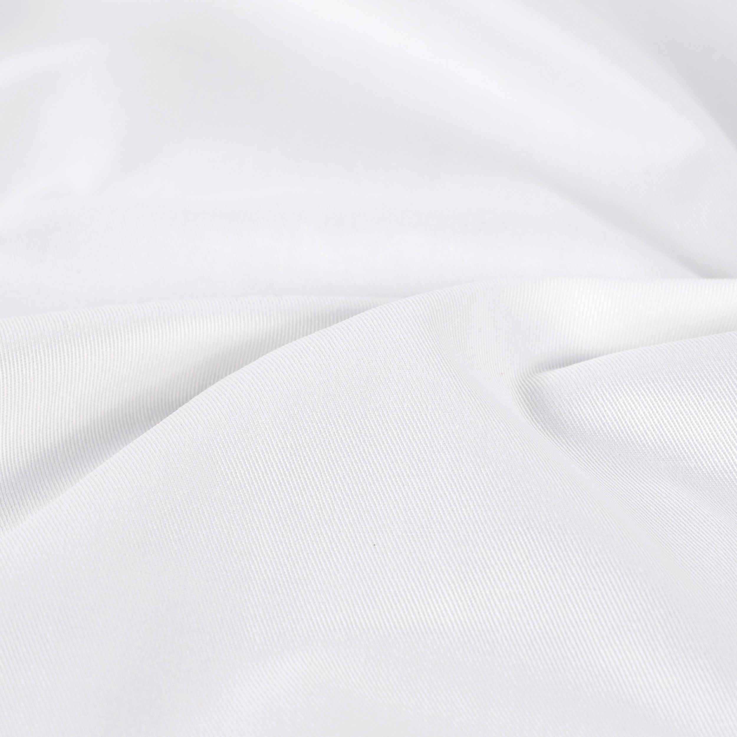 White Cotton Twill Fabric Remnant, 150x145 cm Image