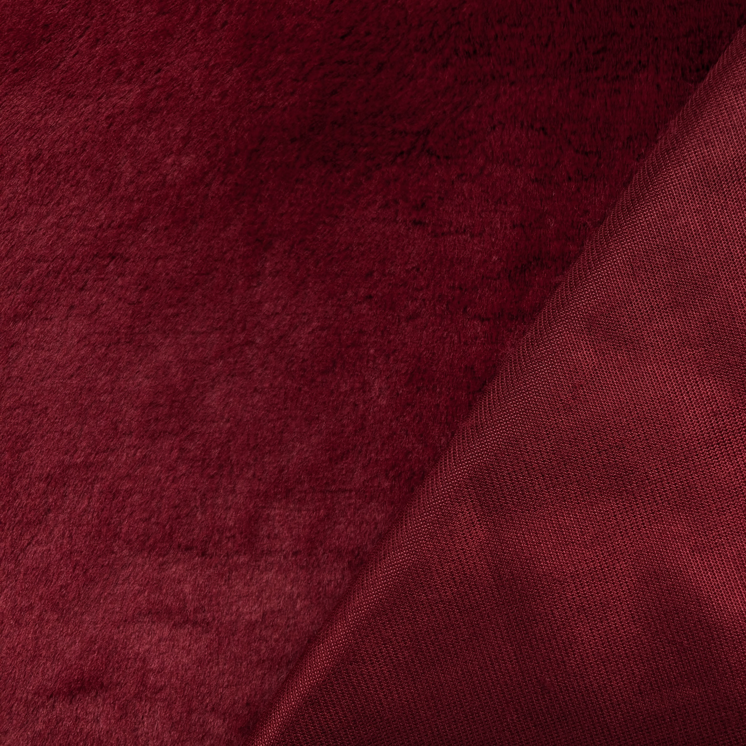 Synthetic Fur Dark Red Beaver Image