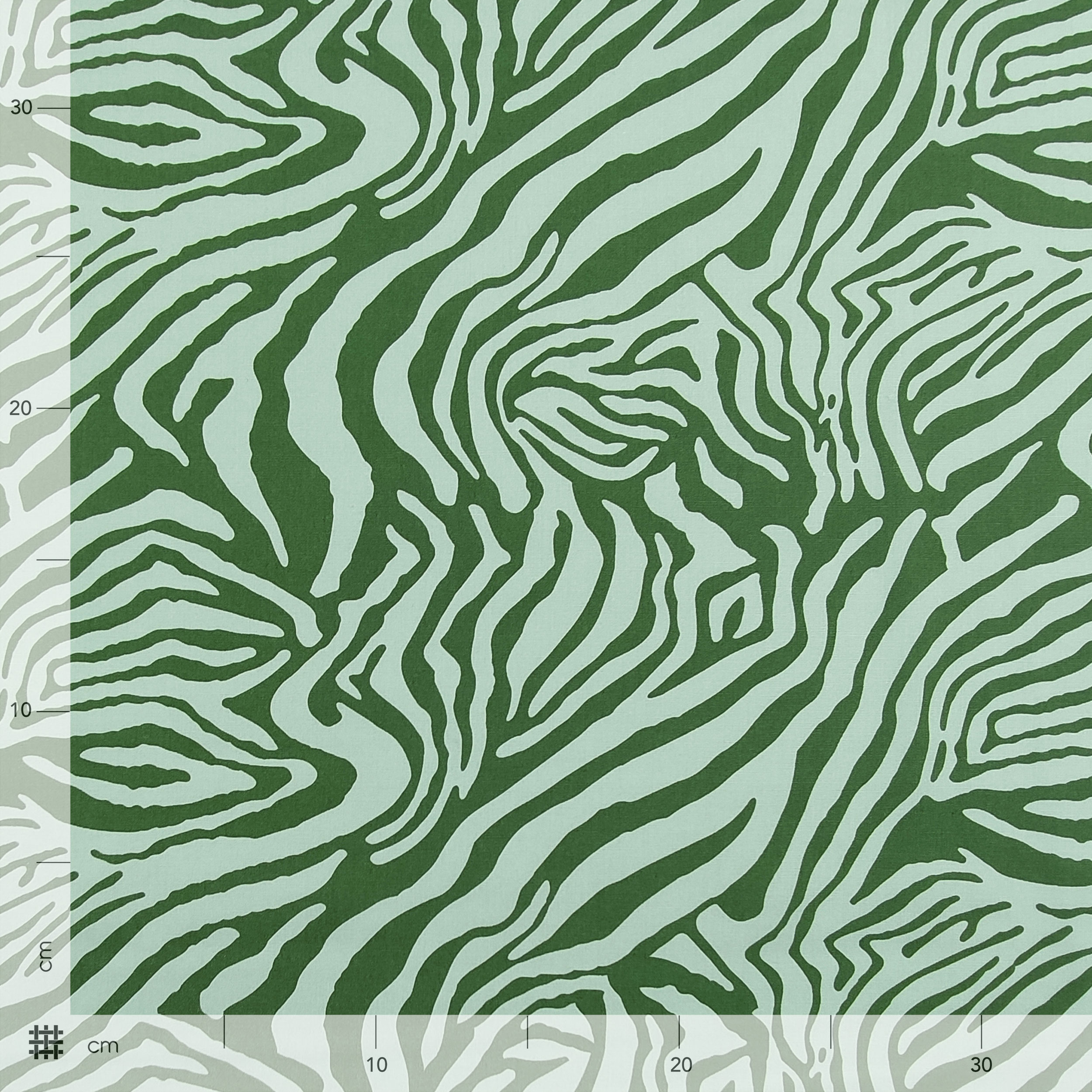 Fantasía abstracta Algodón Verde