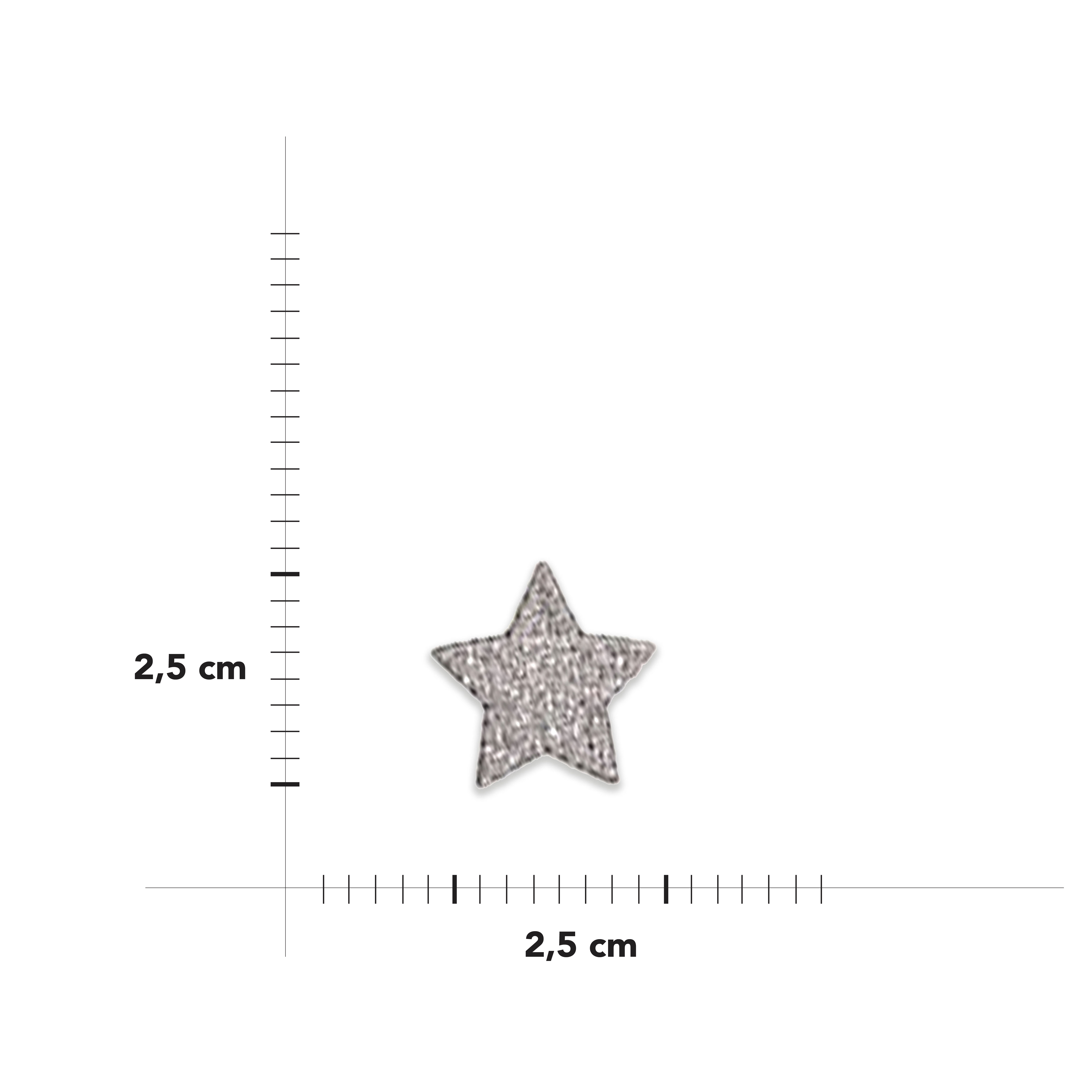 Aplicación termoadhesiva Star Glitter Image
