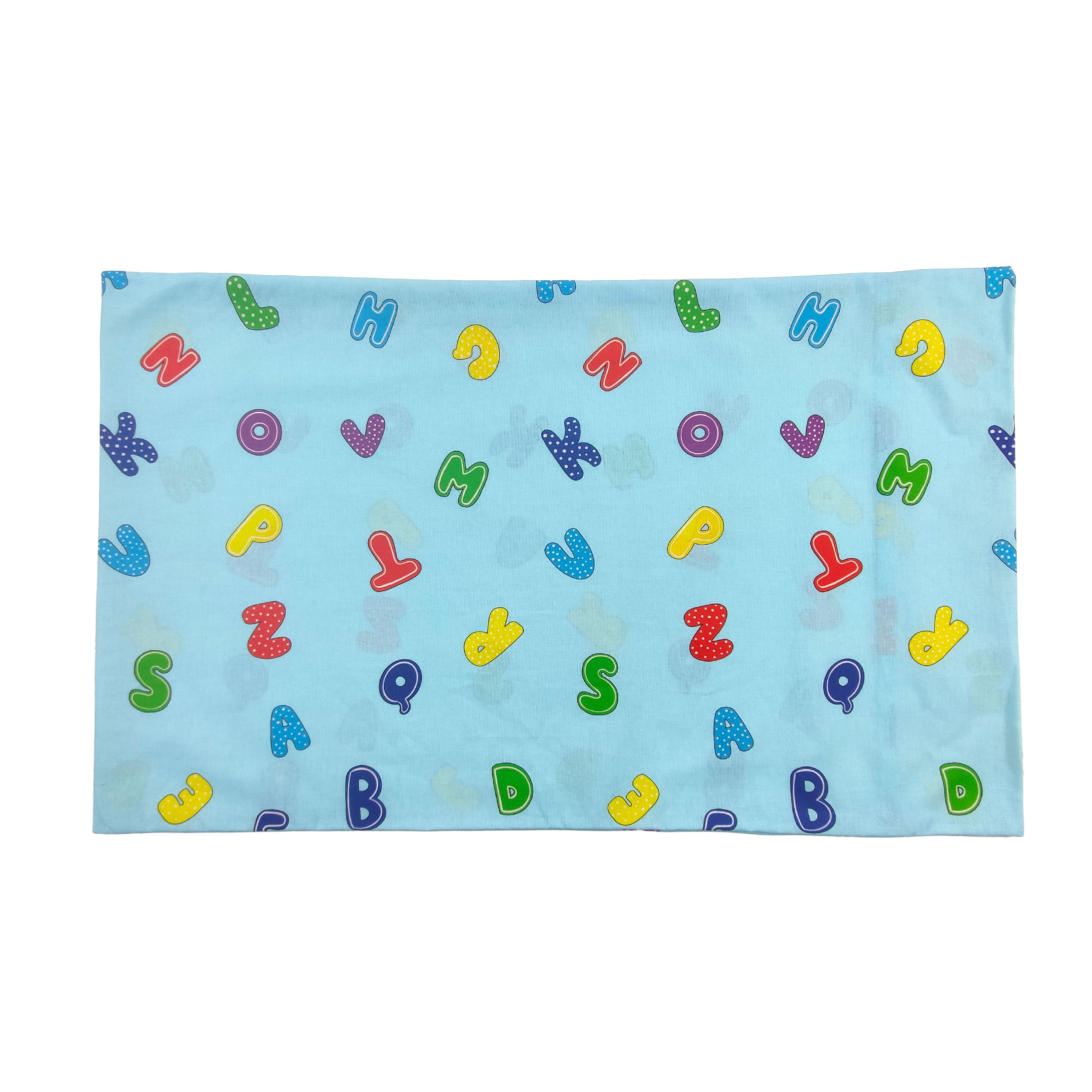 Taie d'oreiller Alphabet Background Light Blue