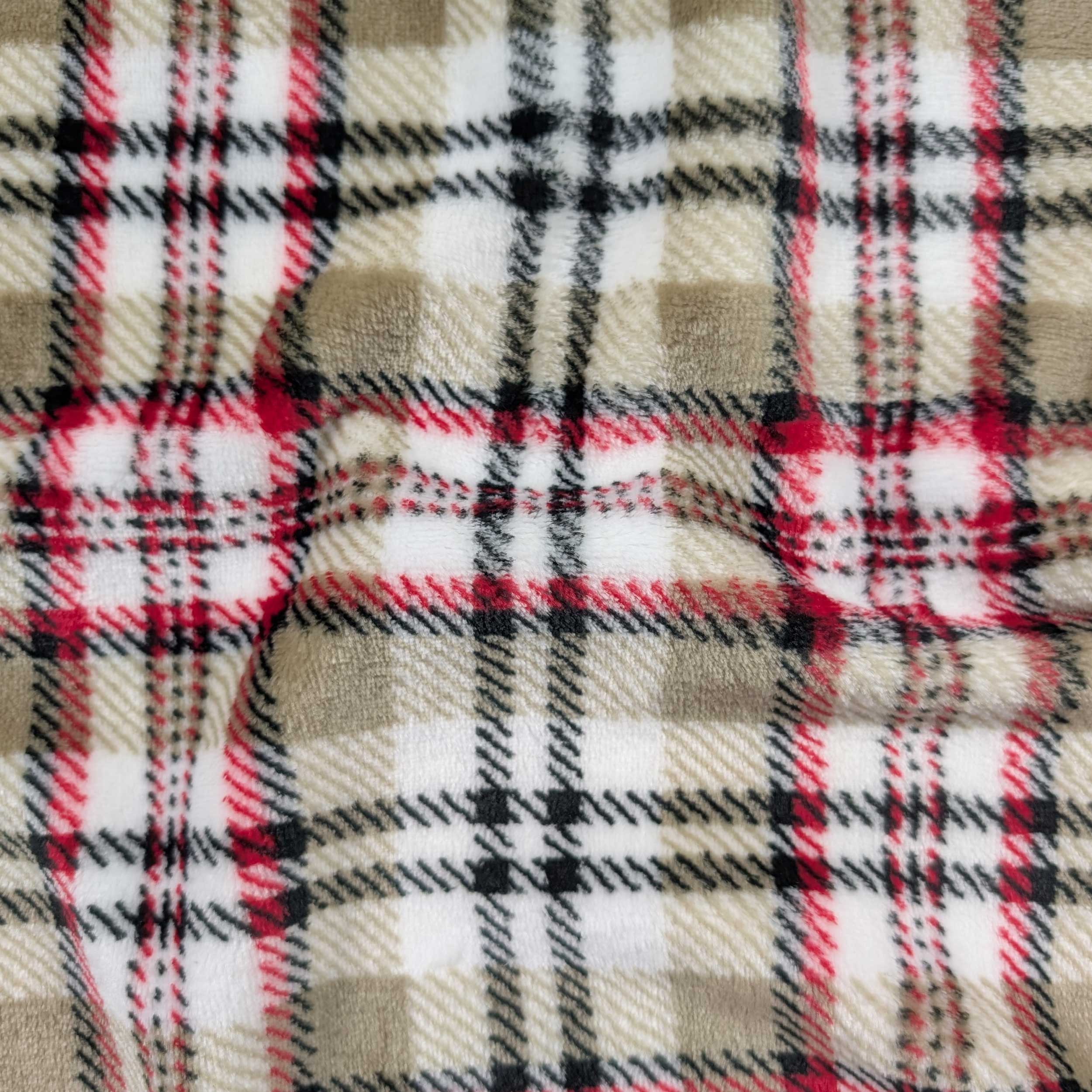 Tartan Cashmere Hand Fleece Light Tones Image