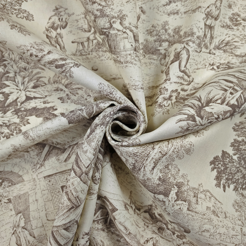 Tissu Panama French Countryside Marron Image