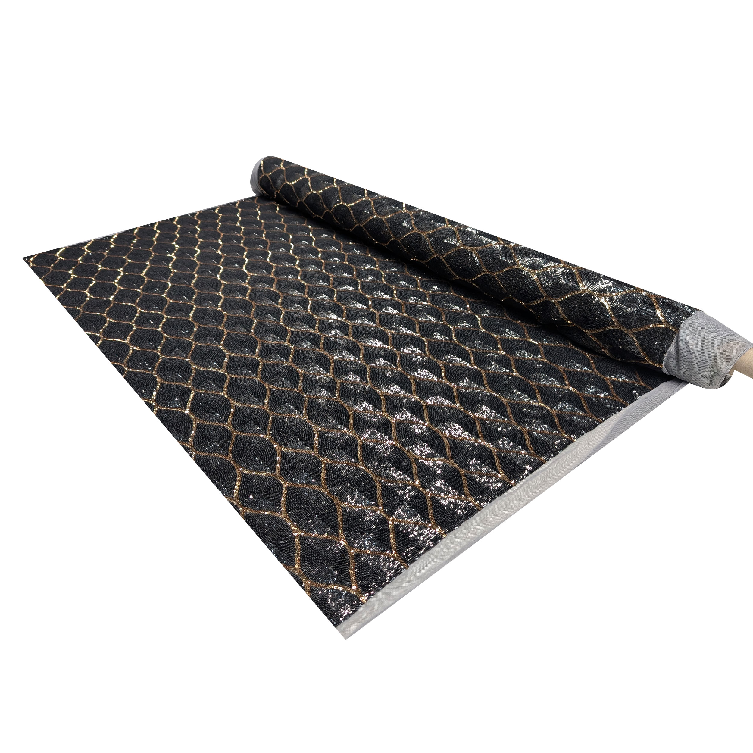 High Fashion Sequins Black and Gold Image
