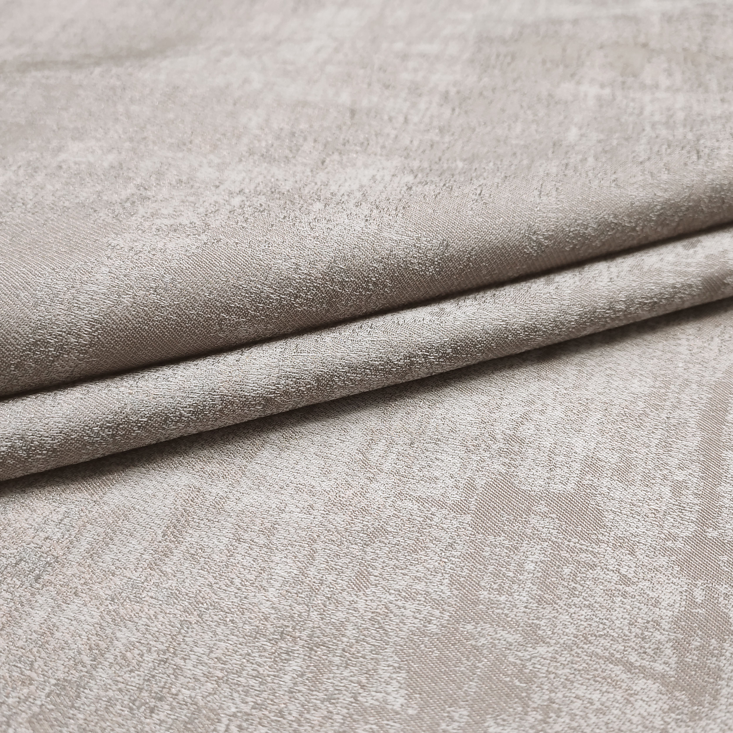 Tissu de rideau opaque effet spatule gris tourterelle