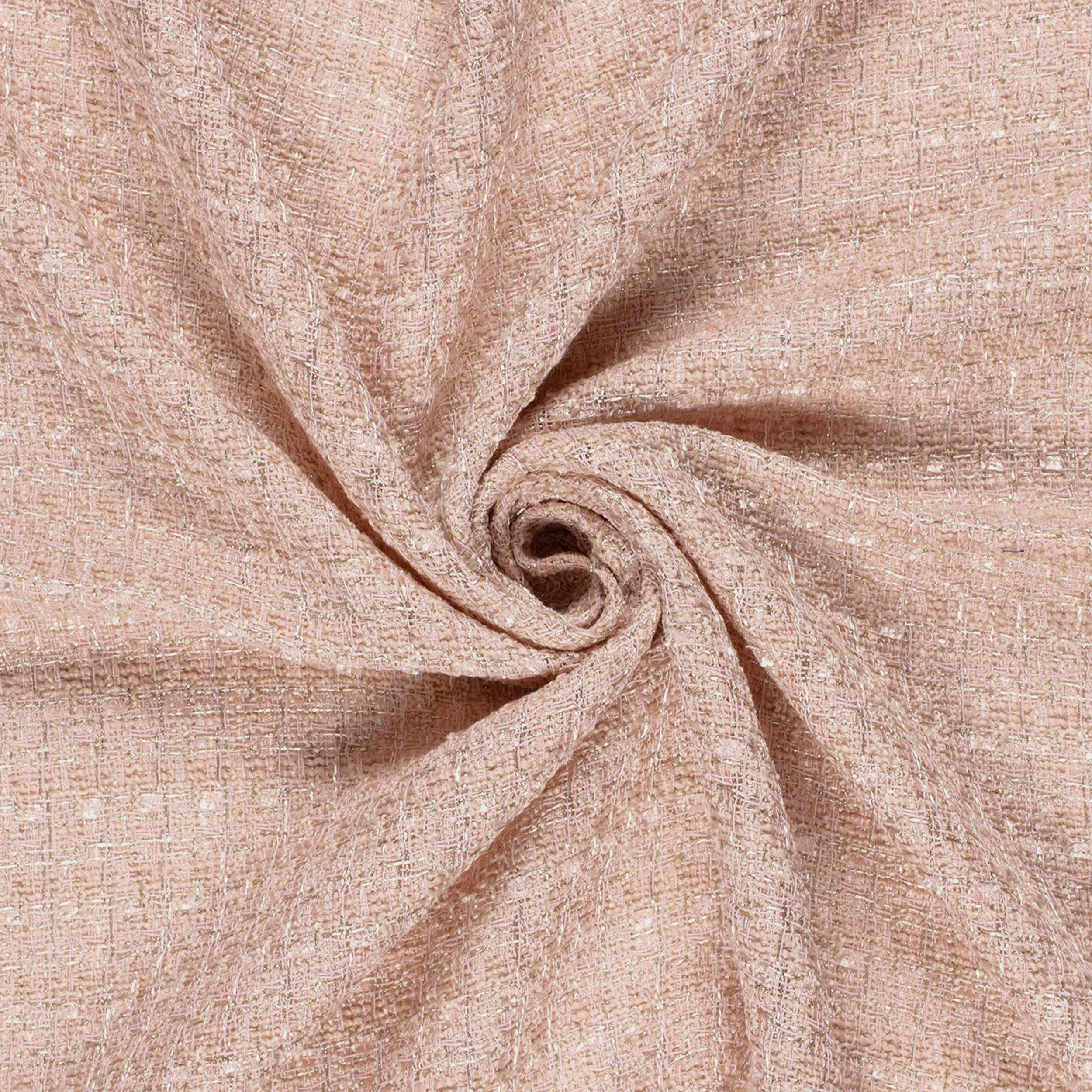 Tweed Lurex rose poudré
