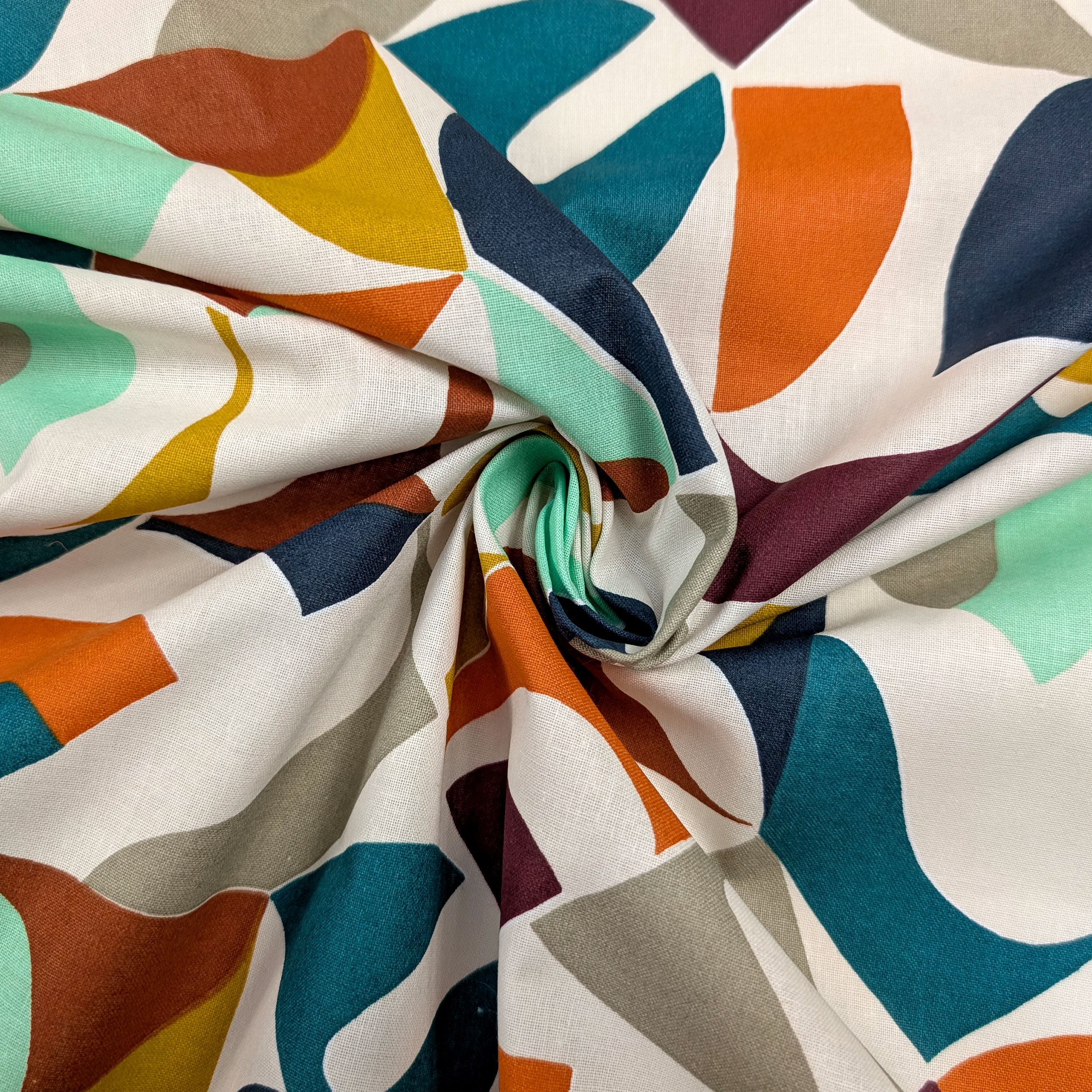 Abstract Fantasy Multicoloured Cotton Furnishing Image
