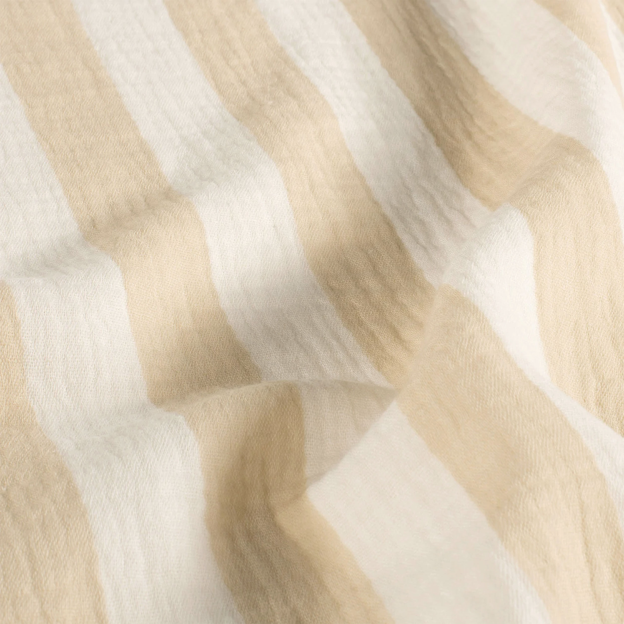 Cotton Muslin Vertical Stripes Beige Image