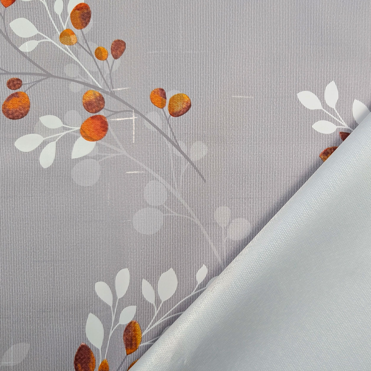 Fabric for Soft Plastic-coated Tablecloth Grey Background Image