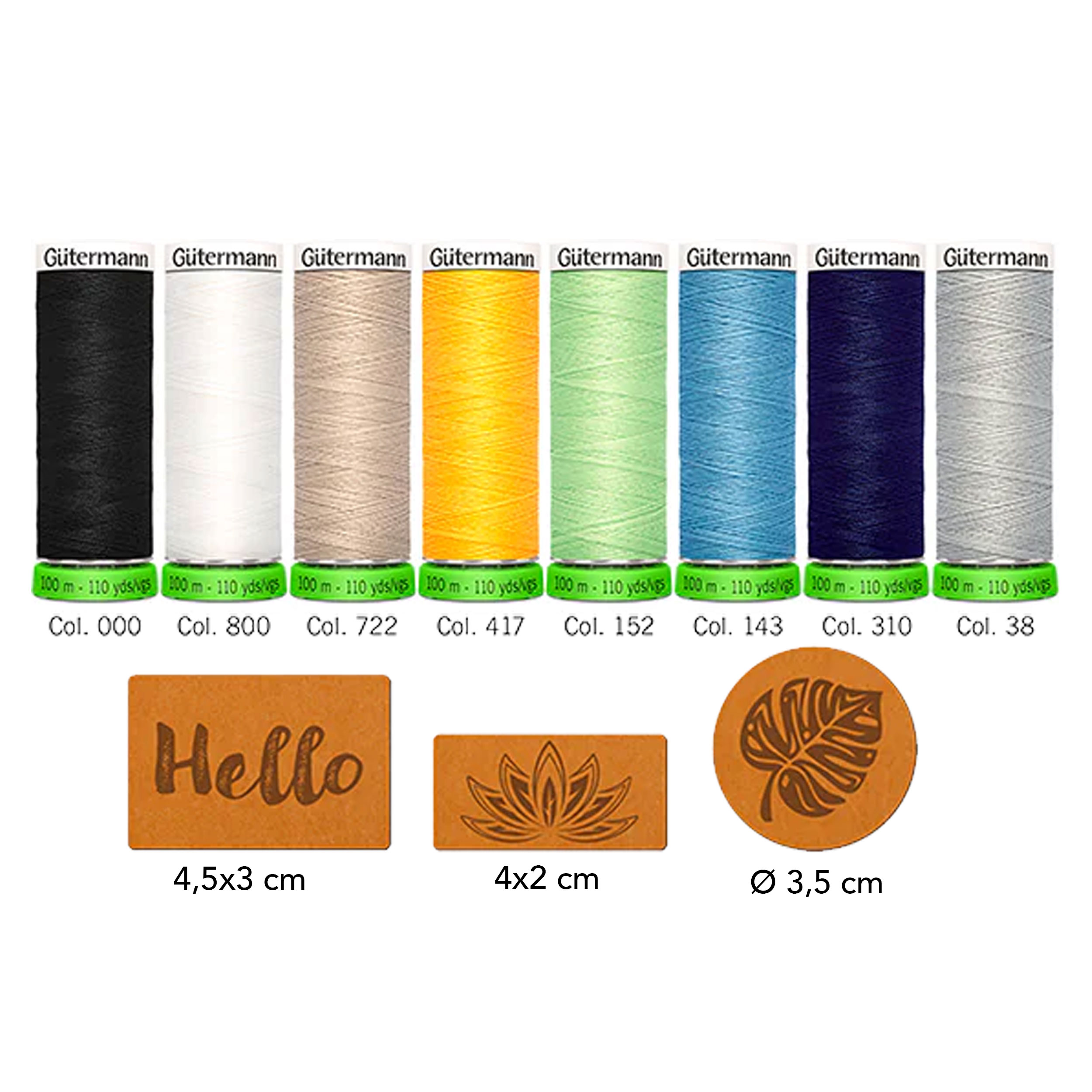 Gutermann Creative Stitcher rPET 8 Reels with Labels Image