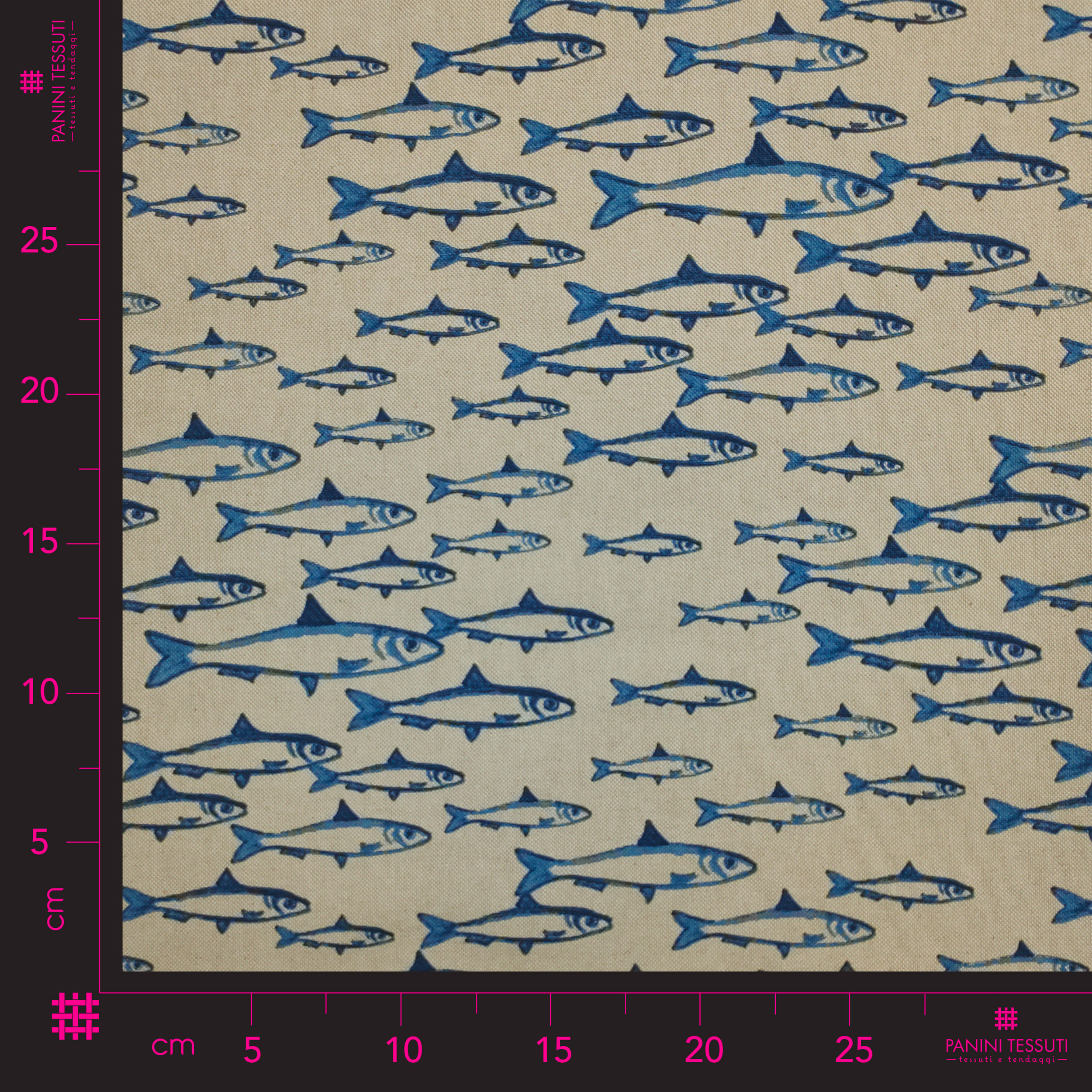 Half Panama - Hand Drawn Fishes