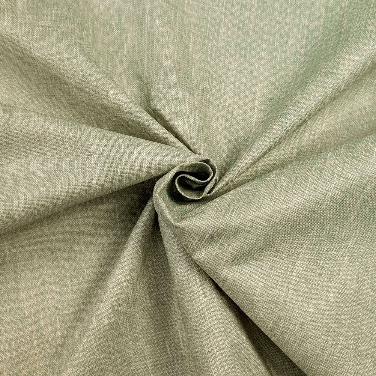 Green Linen Blend Resin Tablecloth Fabric Image