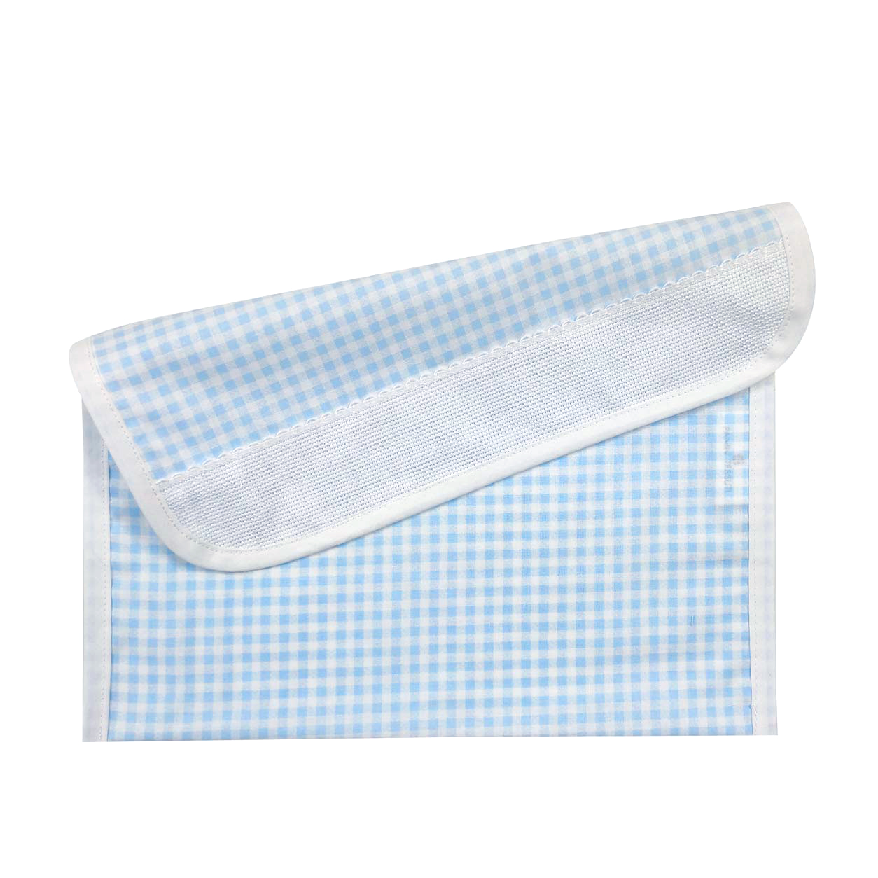 Porte-bavoirs carrés bleu clair